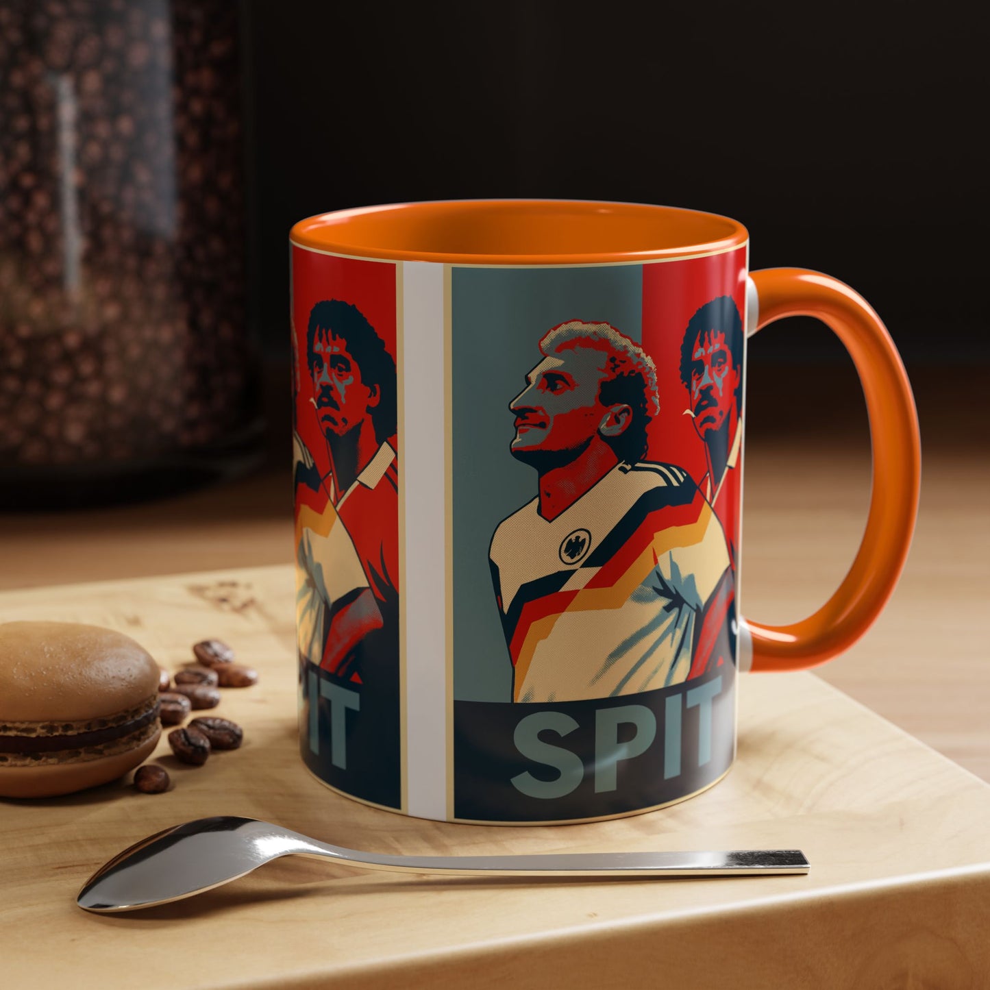 Rudy Voller and Frank Rijkaard Italia 90 Hope Poster Mug - Spit