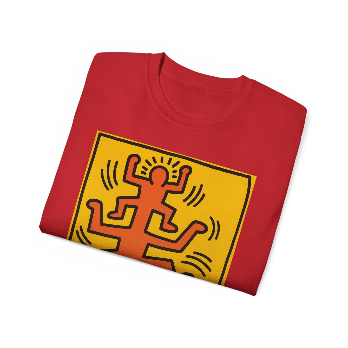 Keith Haring Plate No. 1 (from the Growing suite) Orange T-Shirt