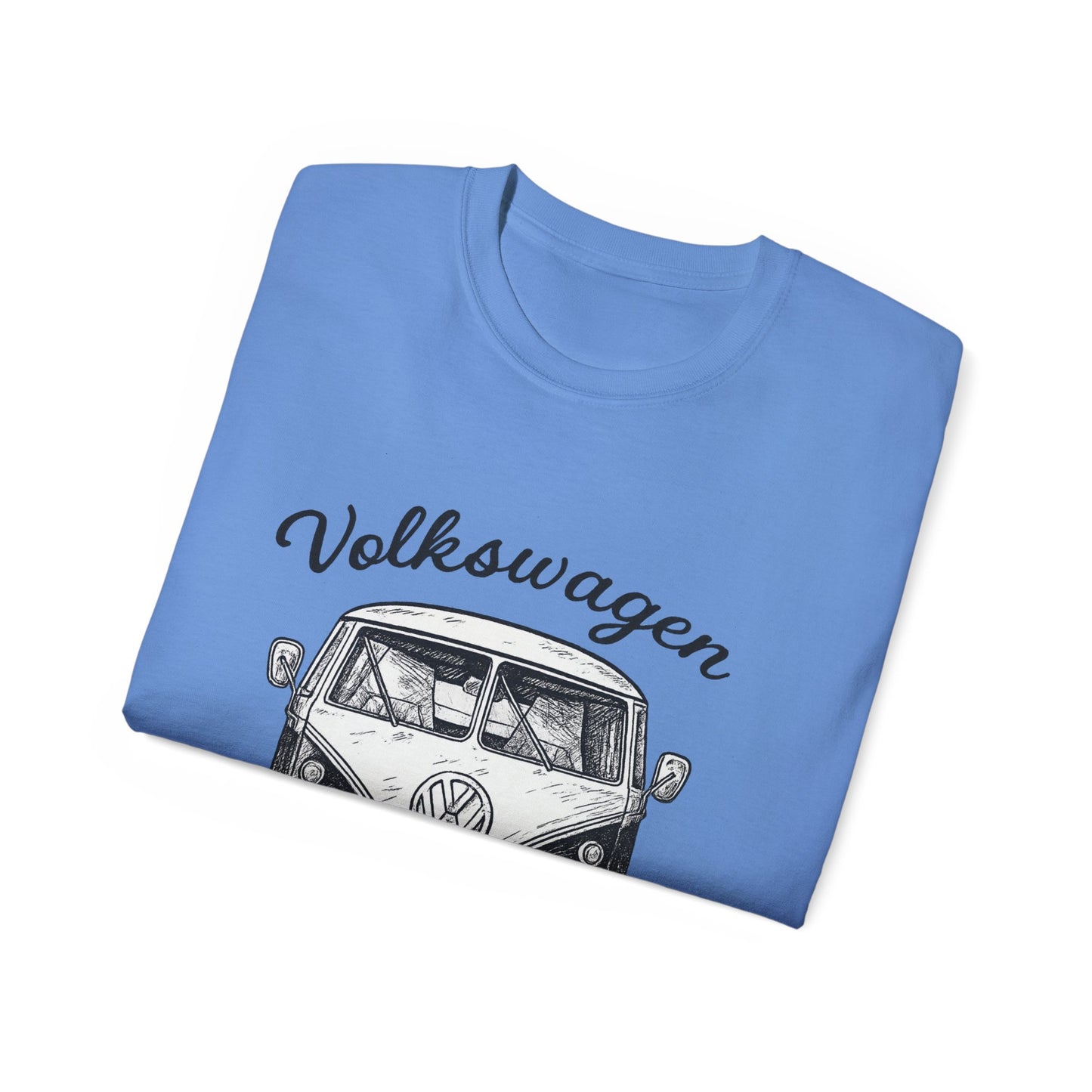 Volkswagen Camper Van Front Black and White