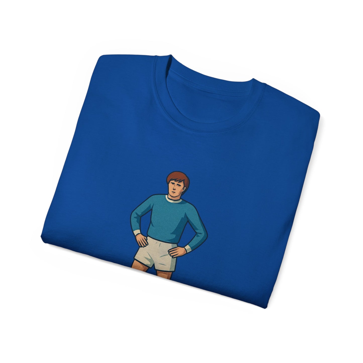 Colin Bell Cartoon Subbuteo T-Shirt - Manchester City