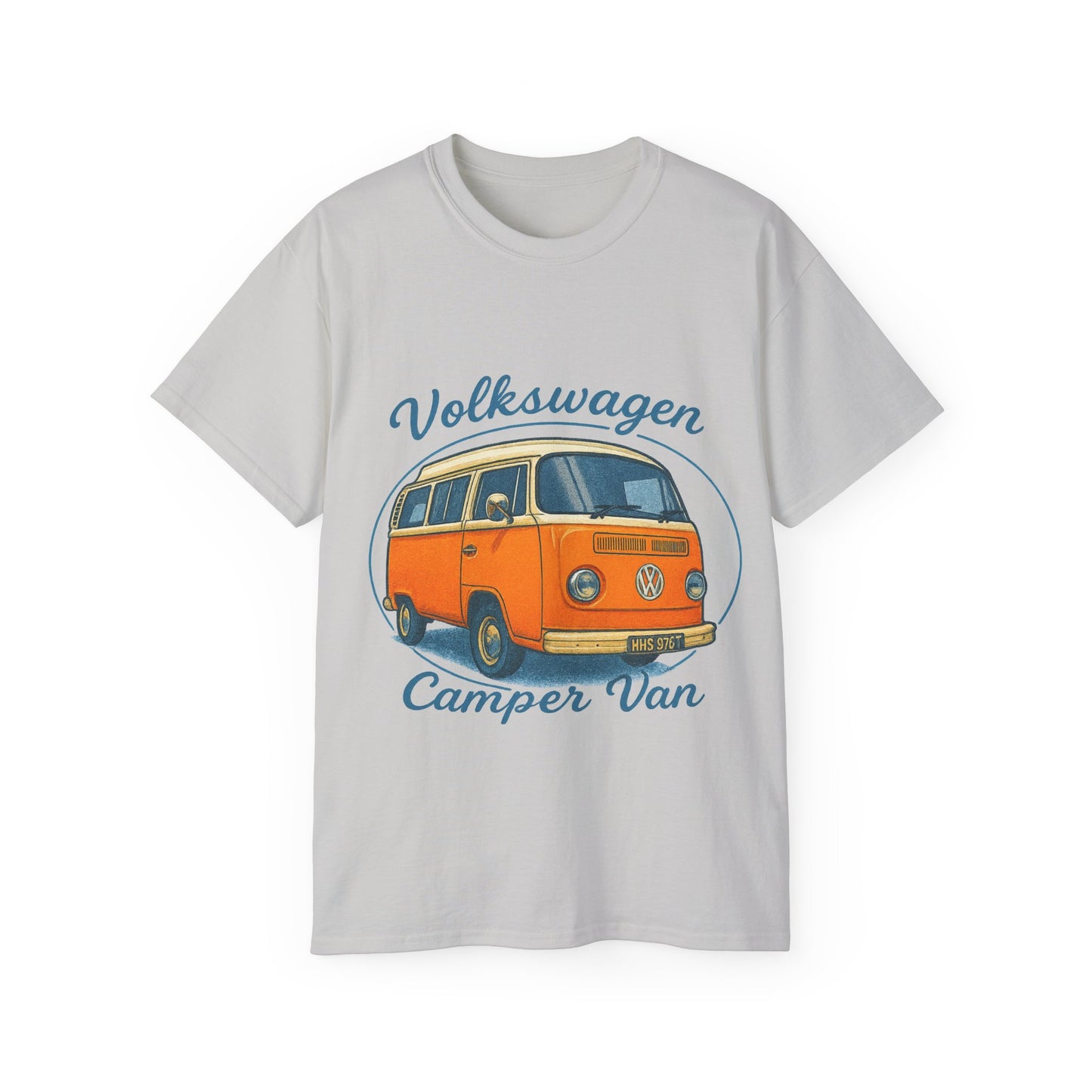 Vintage Volkswagen Camper Van Light Orange T-Shirt