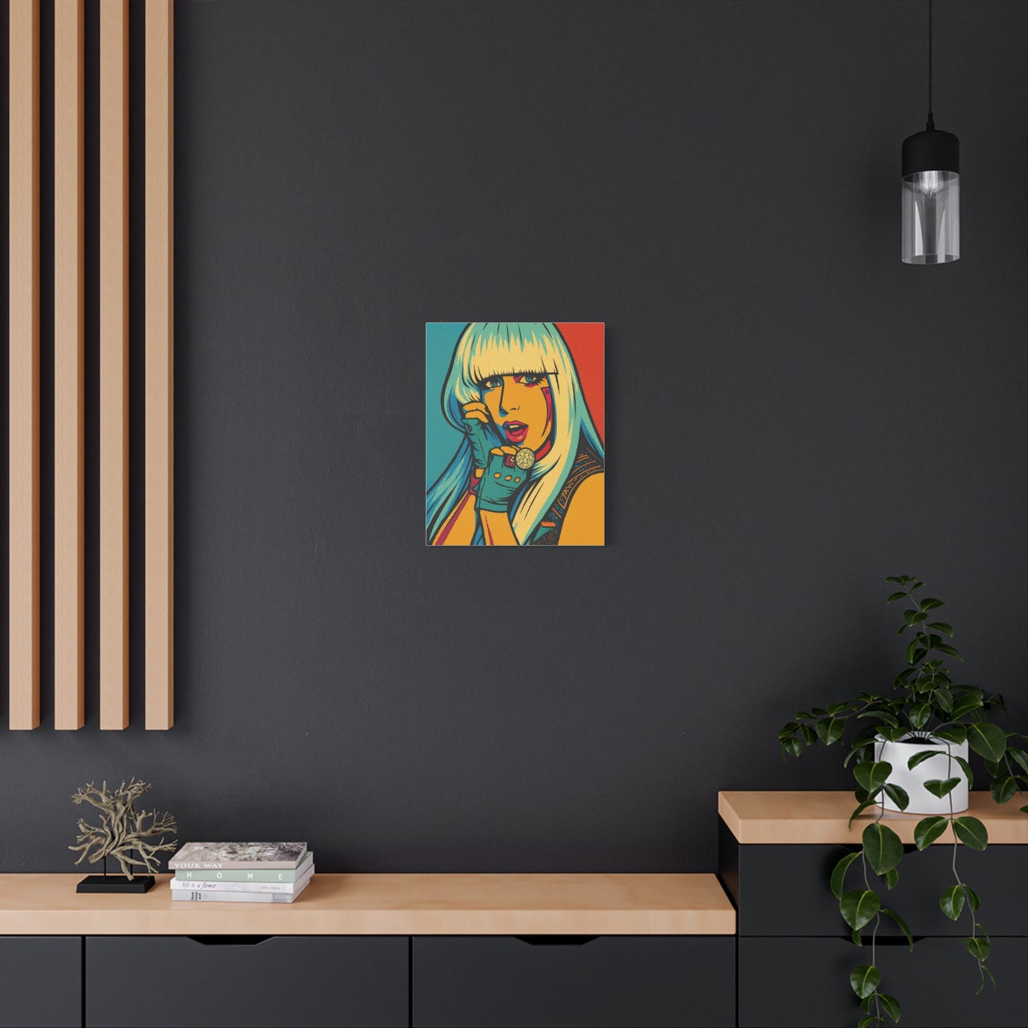 Lady G a g a Pop Art Canvas