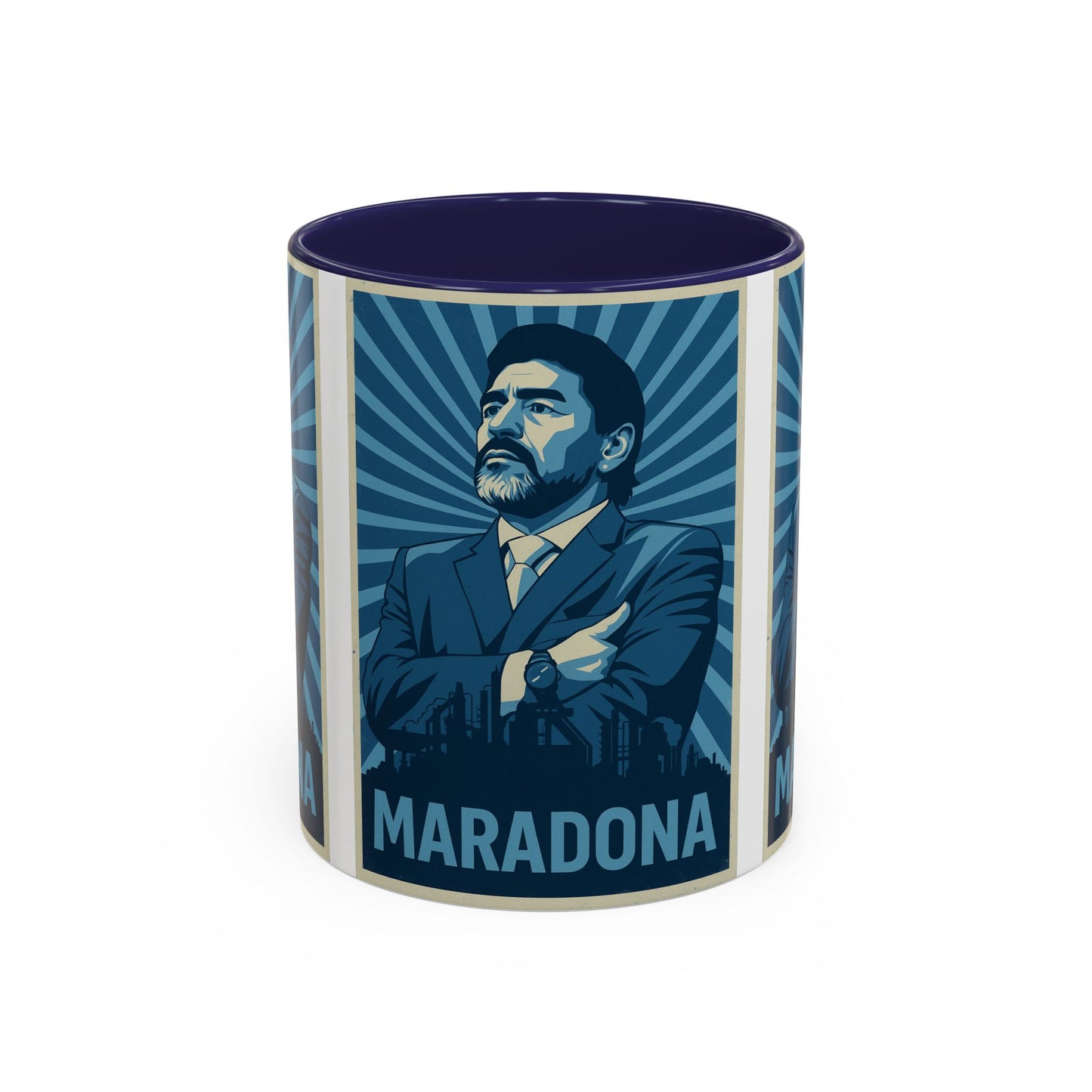 Diego Maradona Manager Blue Mug - Argentina