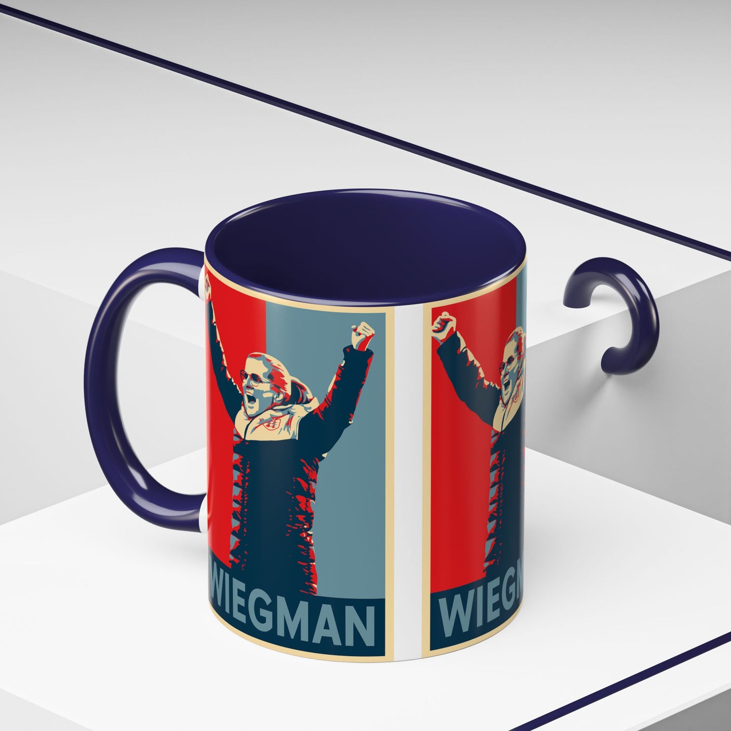 Sarina Wiegman Arms Up Mug - England