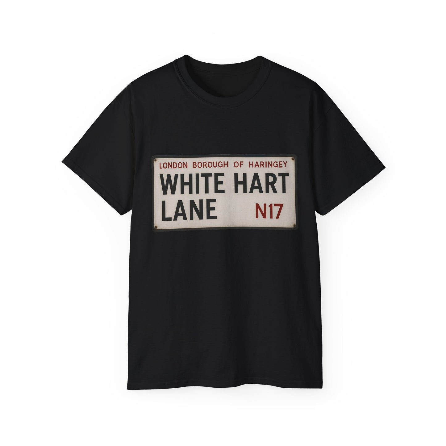 White Hart Lane Tottenham Hotspur Road Sign T-Shirt