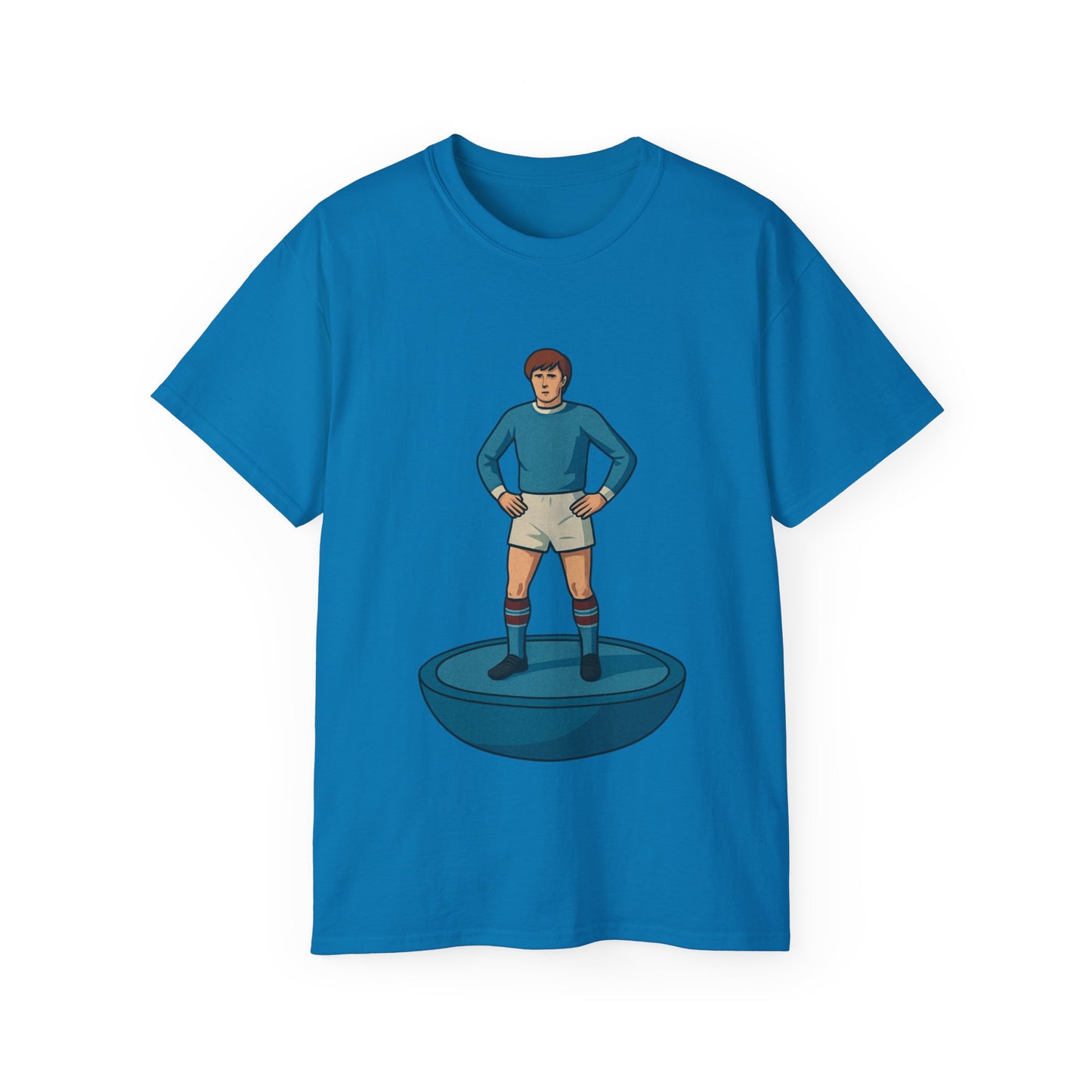 Colin Bell Cartoon Subbuteo T-Shirt - Manchester City