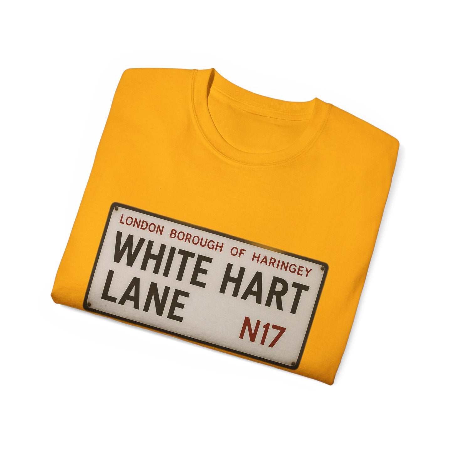 White Hart Lane Tottenham Hotspur Road Sign T-Shirt