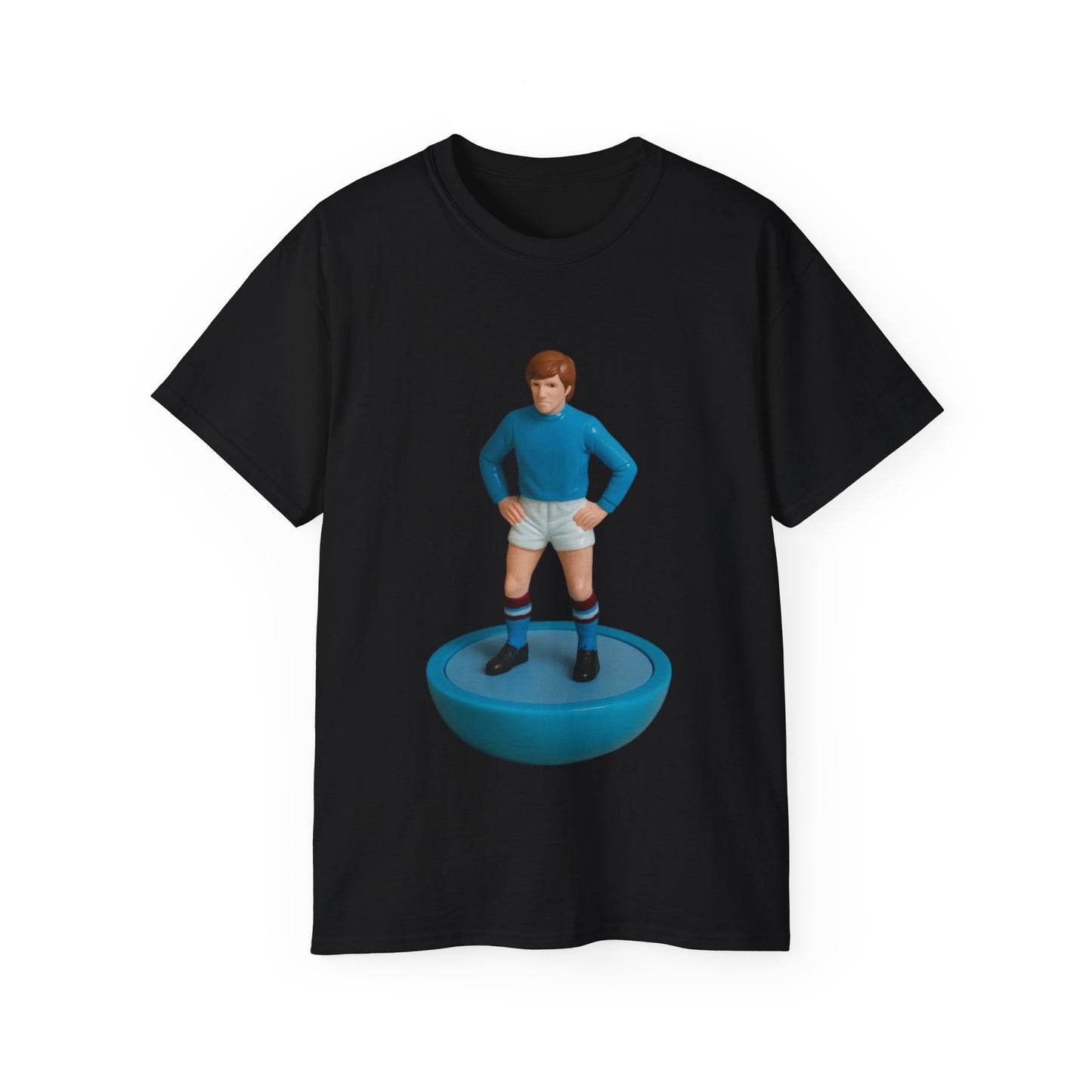 Colin Bell Cartoon Subbuteo T-Shirt - Manchester City