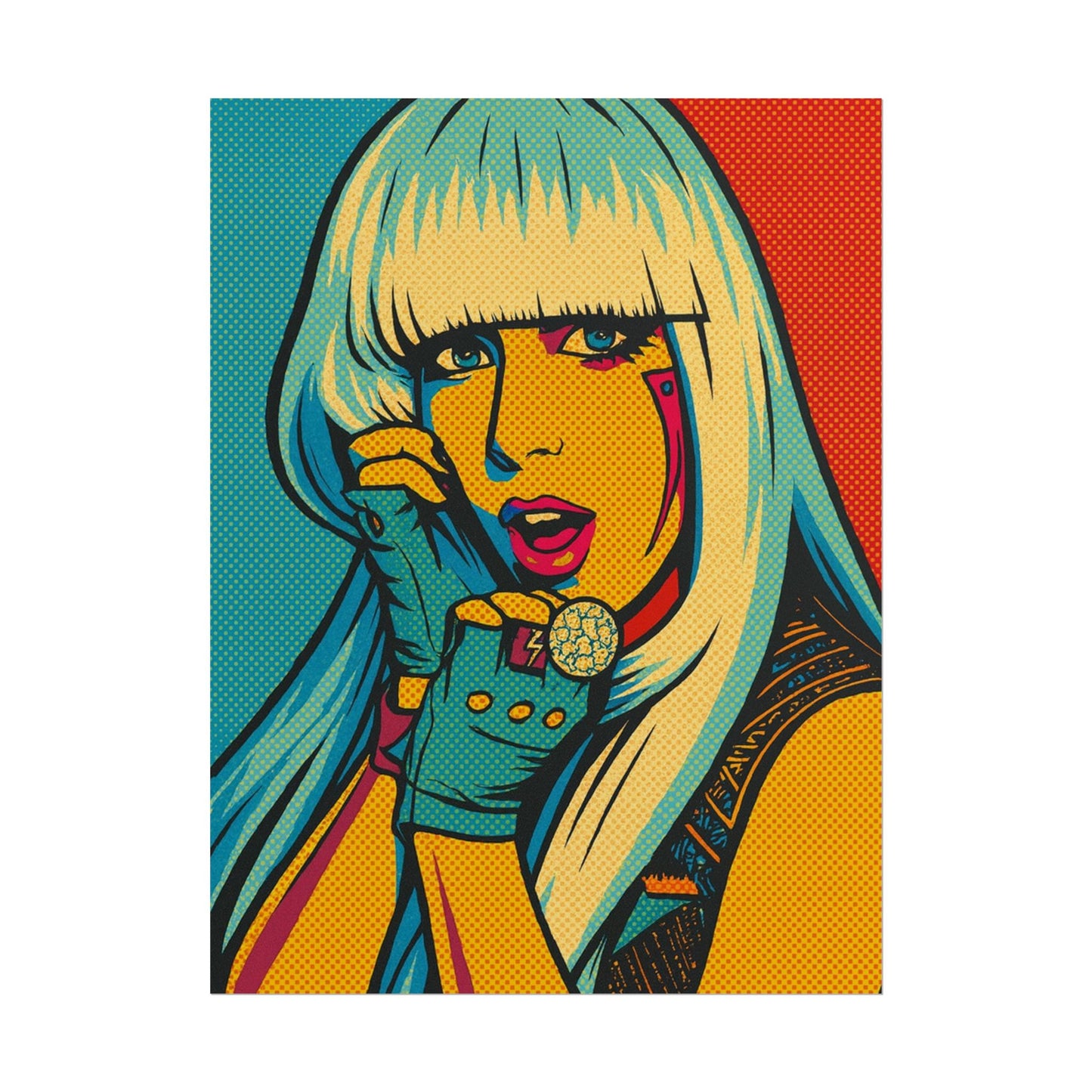 Lady G a g a Pop Art Poster