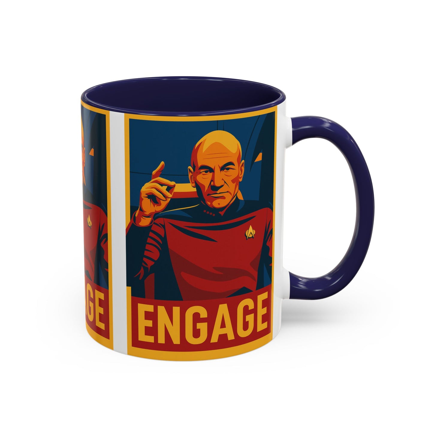 Captain Picard Engage Mug
