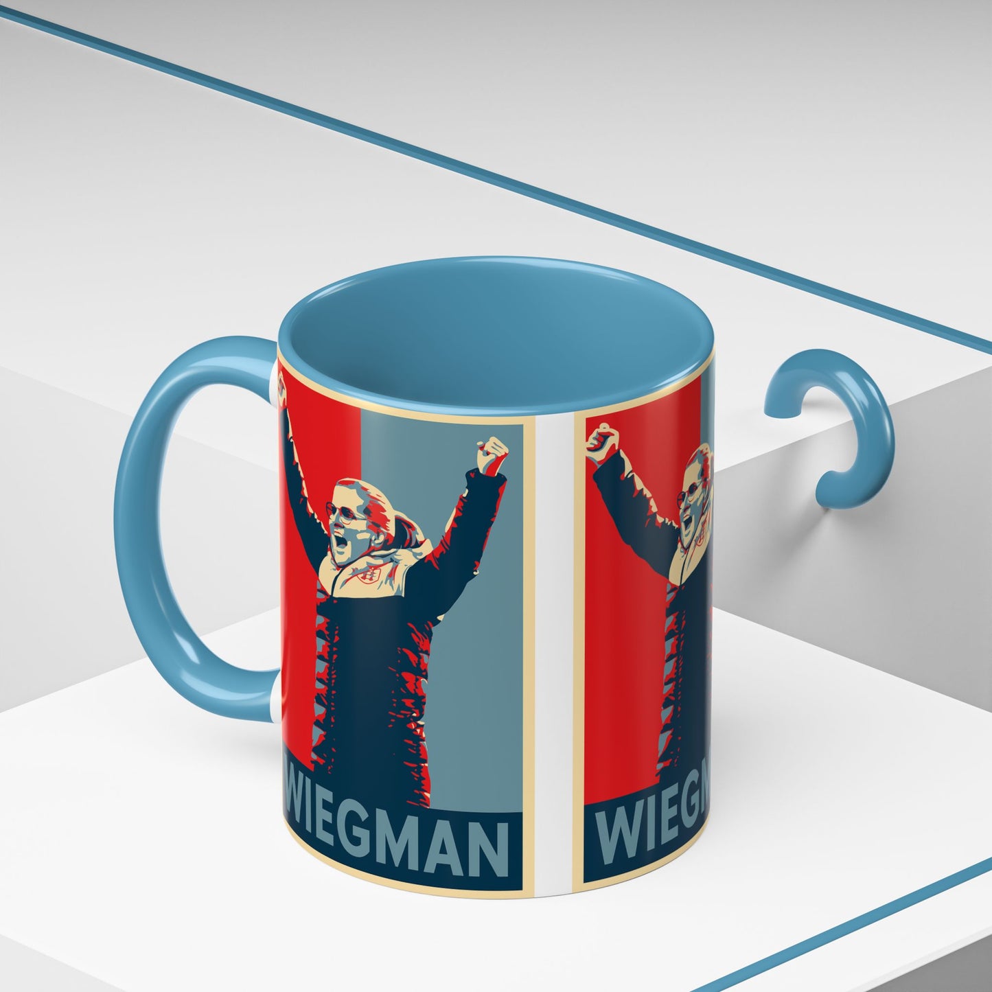 Sarina Wiegman Arms Up Mug - England