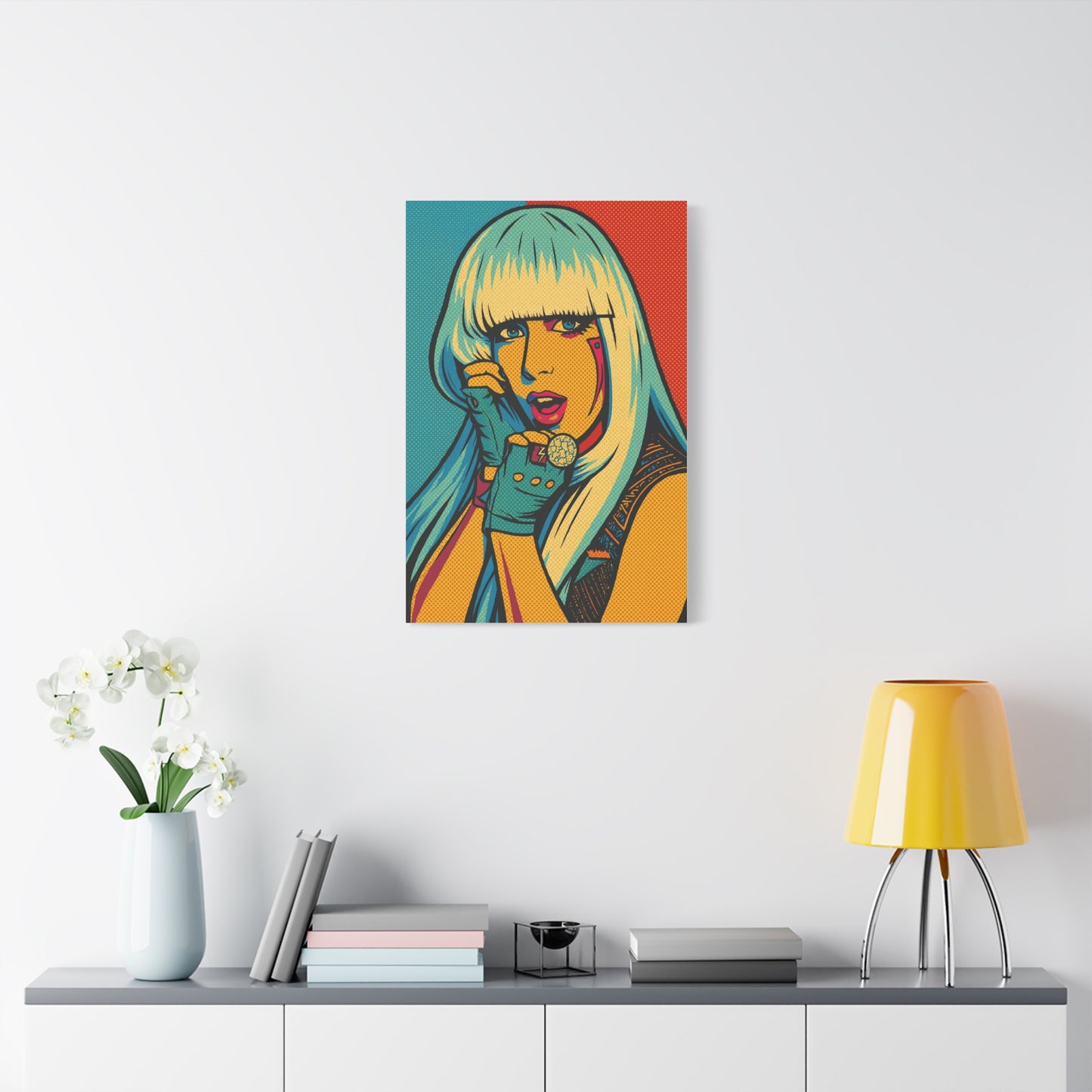 Lady G a g a Pop Art Canvas