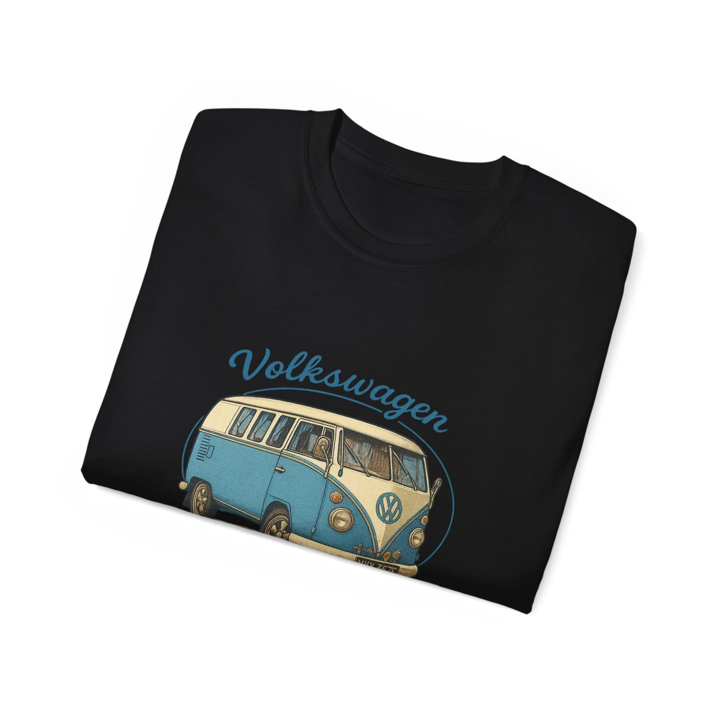 Vintage Volkswagen Camper Van Blue 3/4 T-Shirt