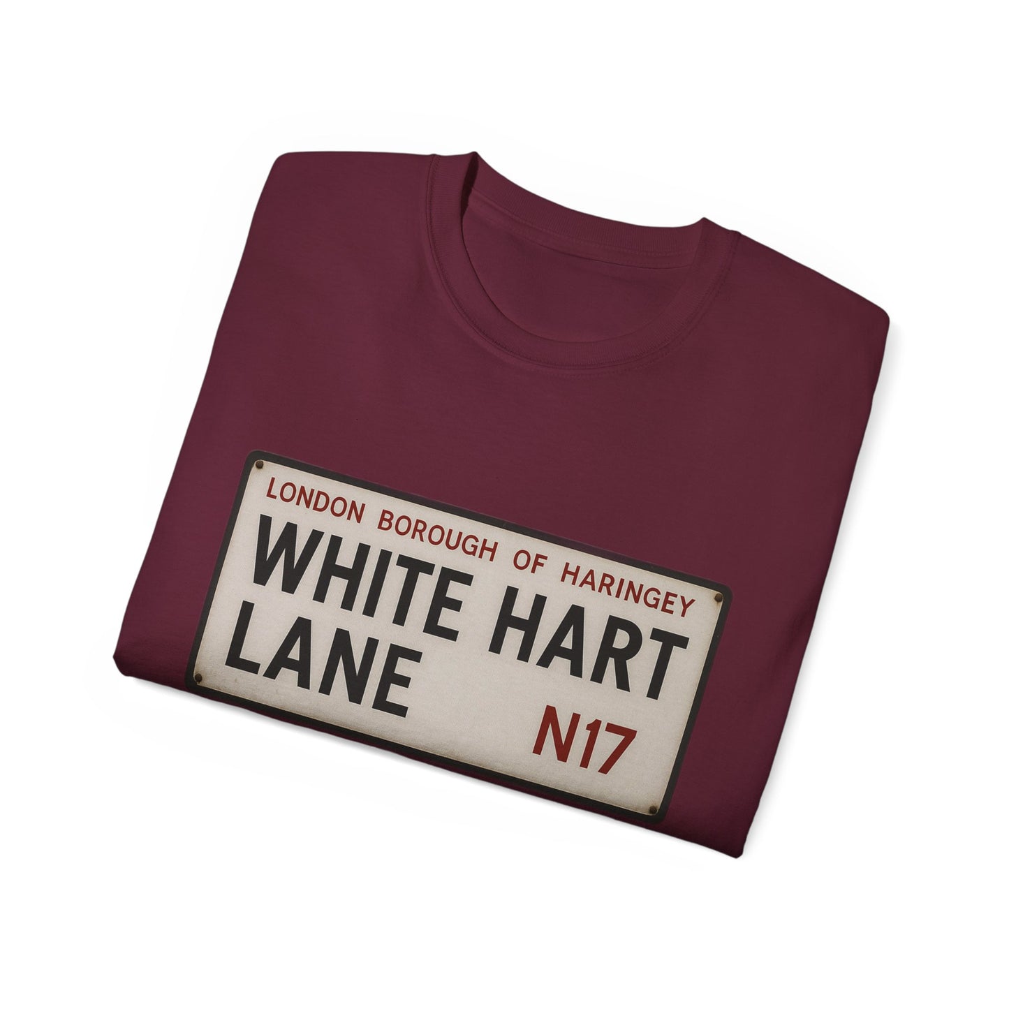 White Hart Lane Tottenham Hotspur Road Sign T-Shirt