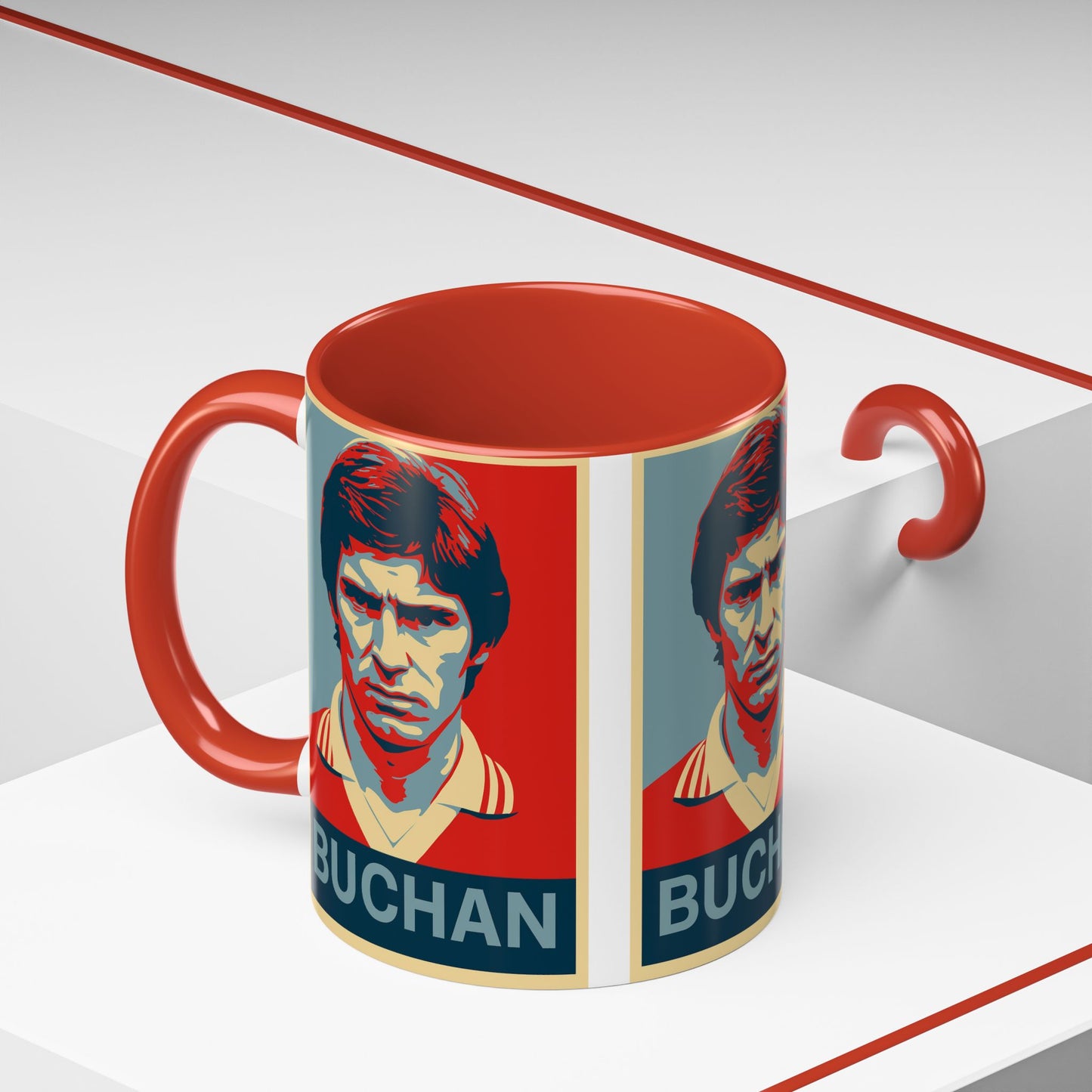 Martin Buchan Hope Poster Mug - Manchester United