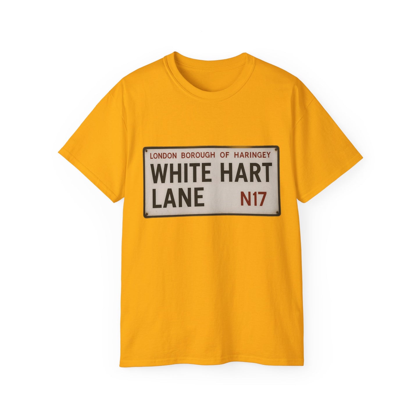 White Hart Lane Tottenham Hotspur Road Sign T-Shirt