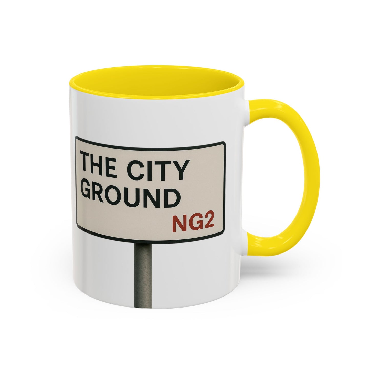 The City Ground Nottingham Forest Road Sign Mug