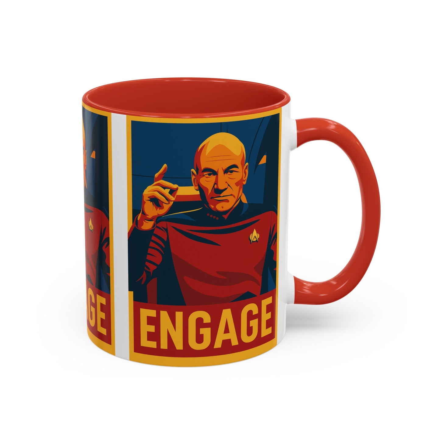 Captain Picard Engage Mug