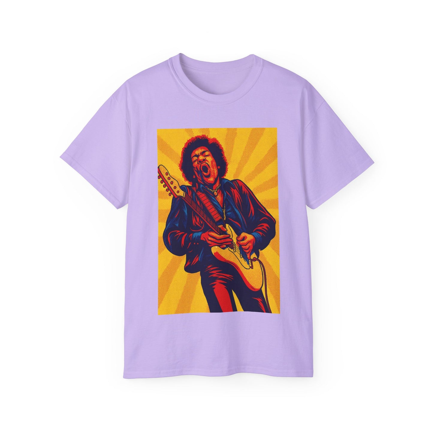 Jimi Hendrix Pop Art Guitar T-Shirt
