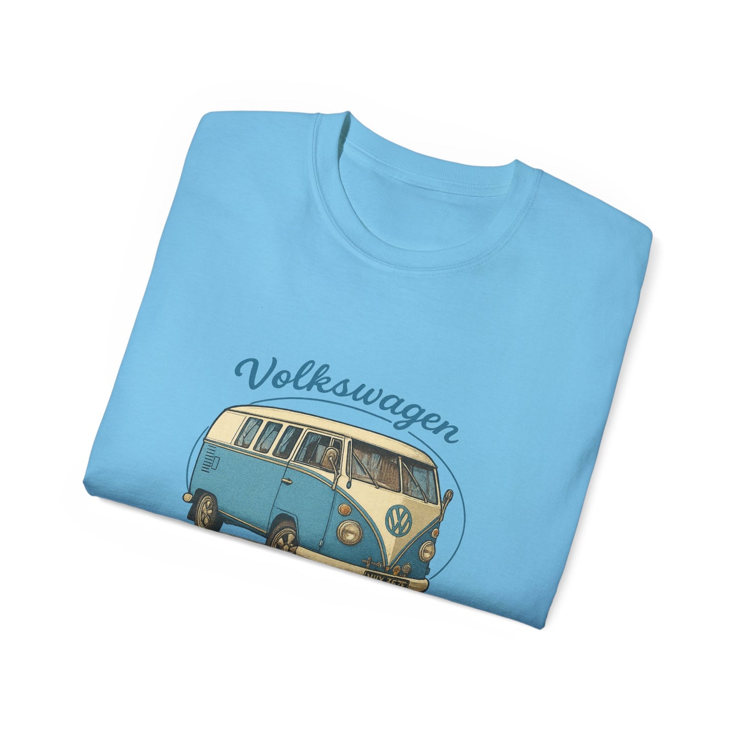 Vintage Volkswagen Camper Van Blue 3/4 T-Shirt