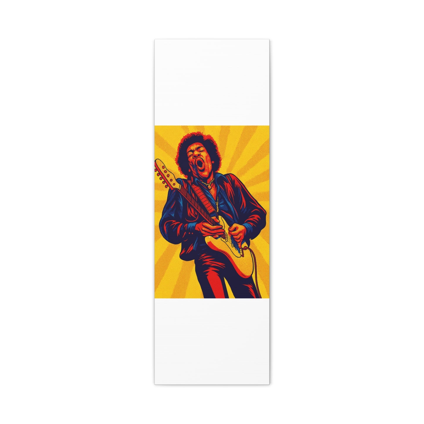 Jimi Hendrix Guitar Pop Art Canvas