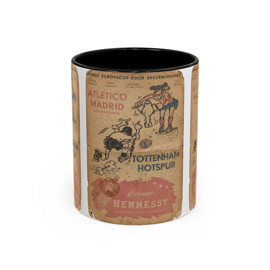 1963 European Cup Winners Cup Final Tottenham Hotspur Atletico Madrid Poster Accent Coffee Mug (11, 15oz)