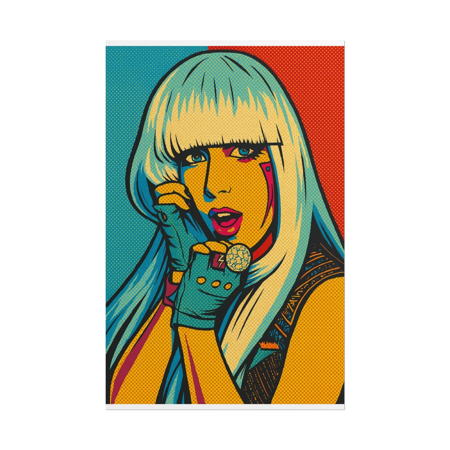 Lady G a g a Pop Art Poster