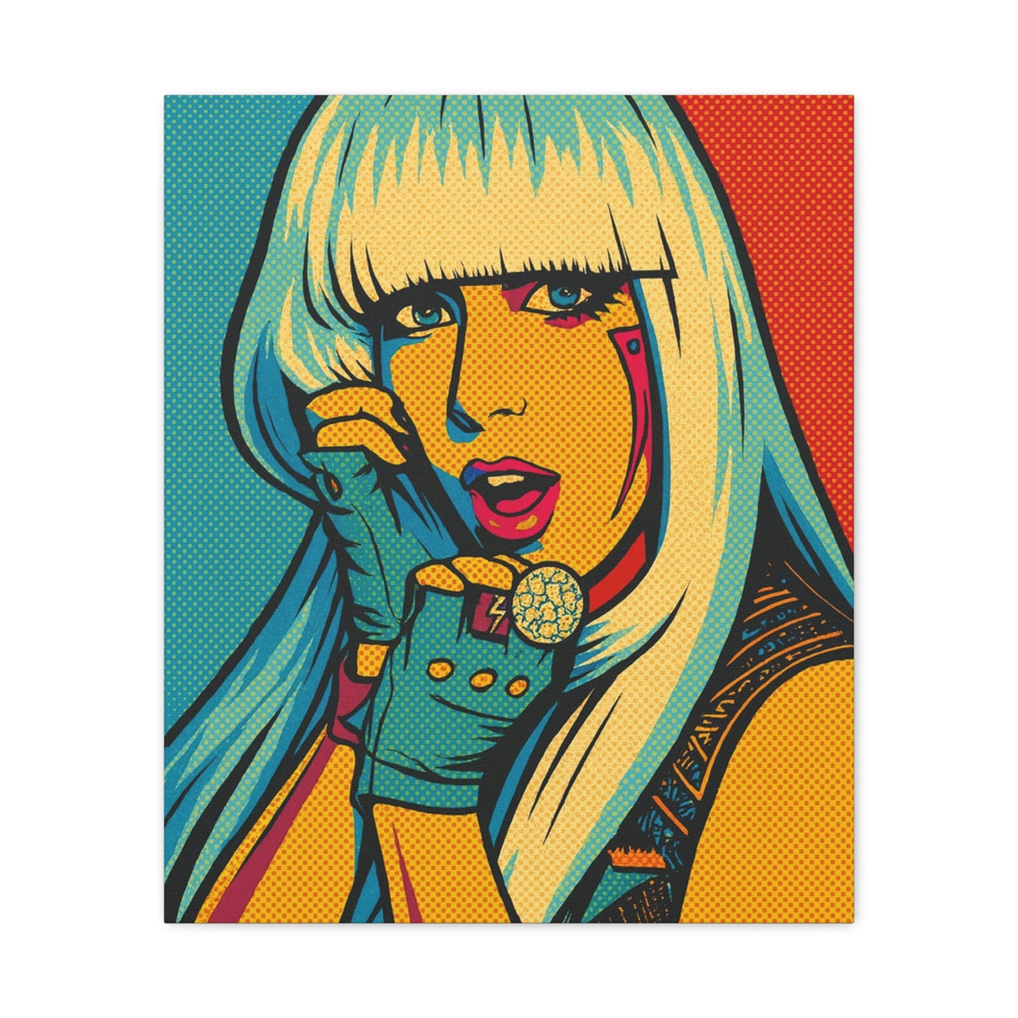 Lady G a g a Pop Art Canvas