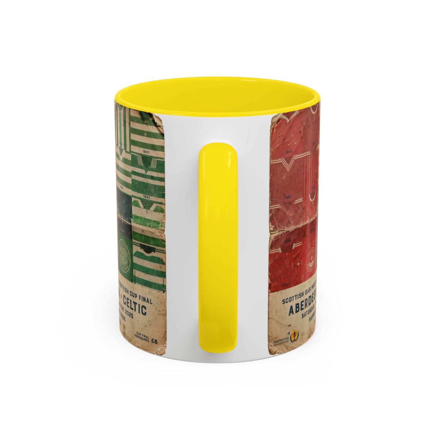 2025 Scottish Challenge Cup Aberdeen Celtic Programme Poster Accent Coffee Mug (11, 15oz)