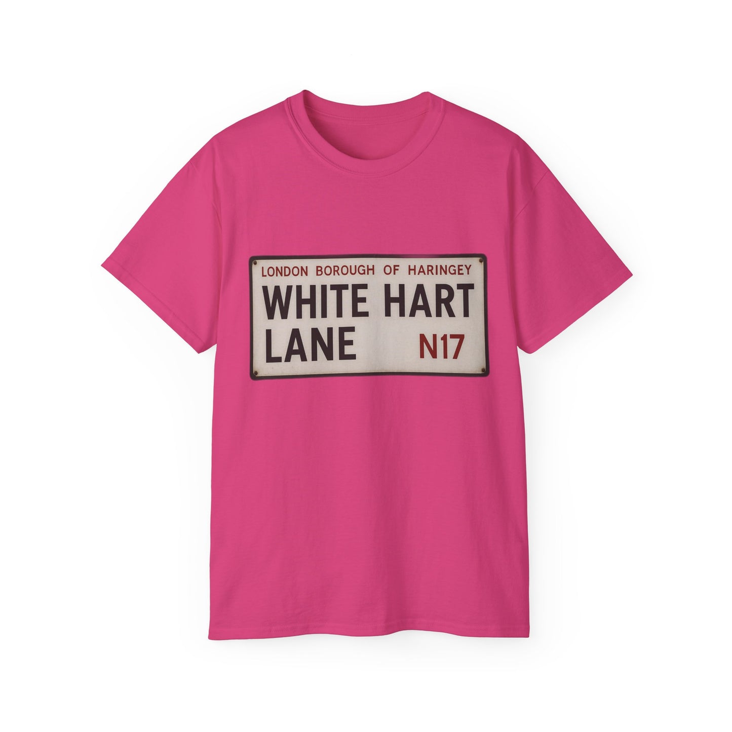White Hart Lane Tottenham Hotspur Road Sign T-Shirt