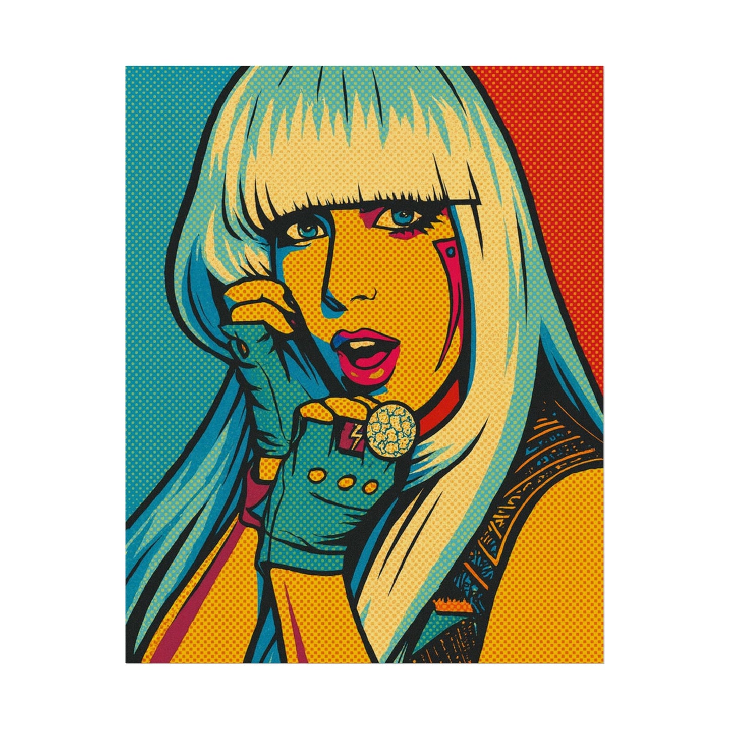 Lady G a g a Pop Art Poster