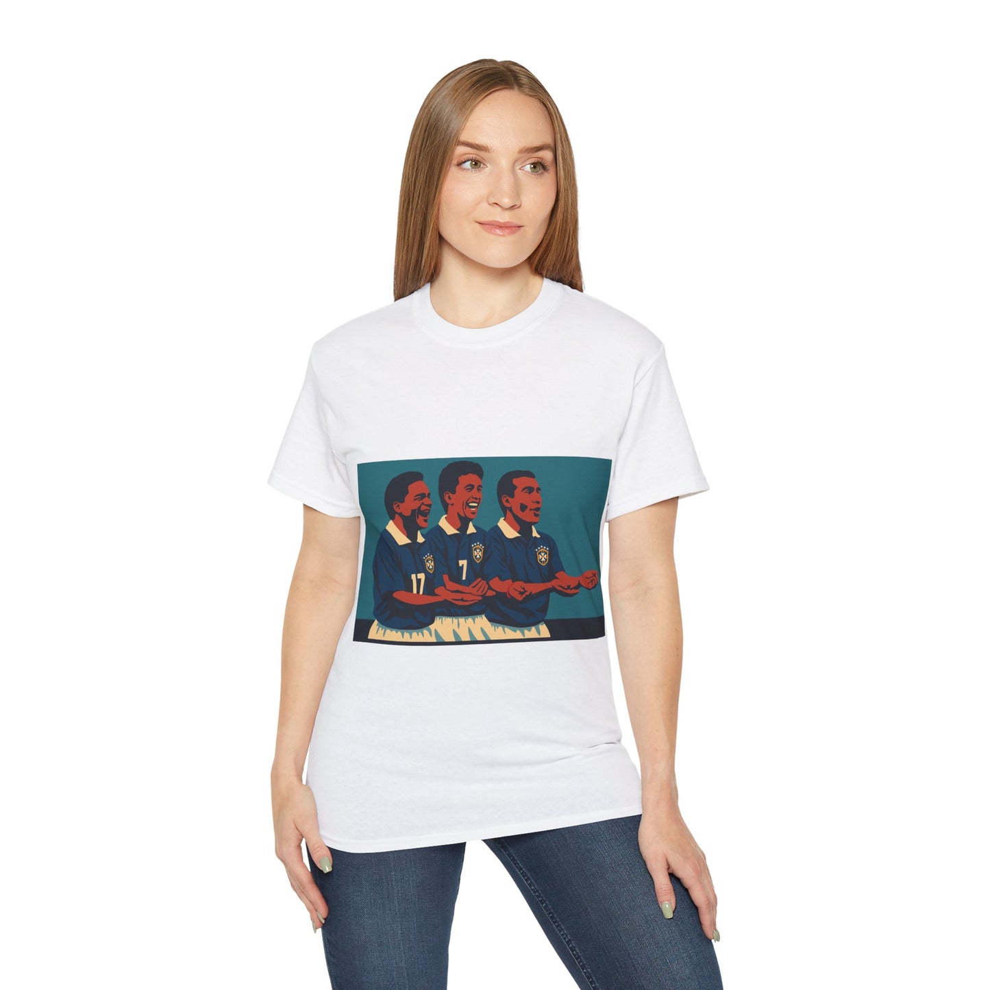Rocking The Baby T-Shirt Brazil Players Bebeto Romario