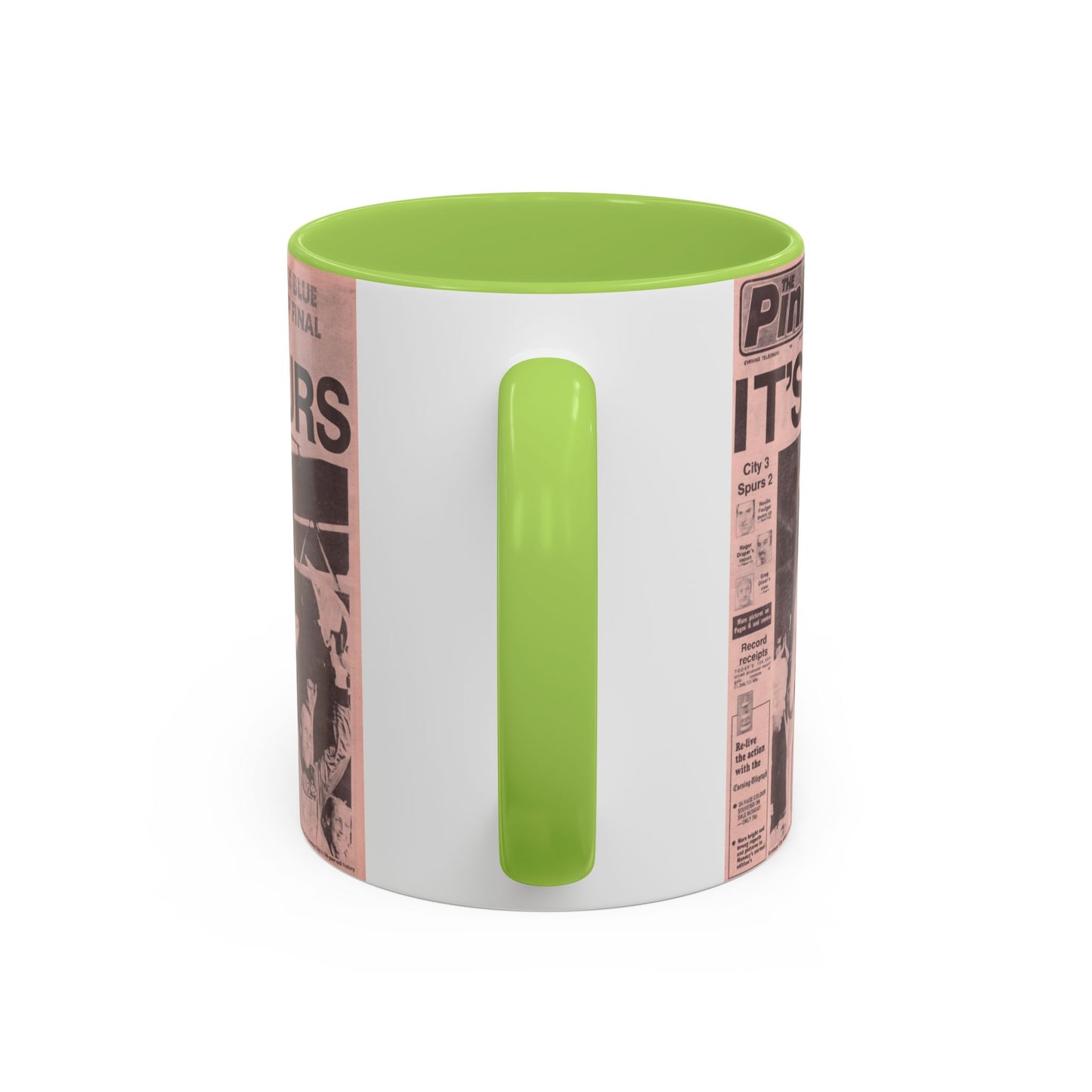 Coventry City Newspaper The Pink FA Cup Final 1987 Accent Coffee Mug (11, 15oz)