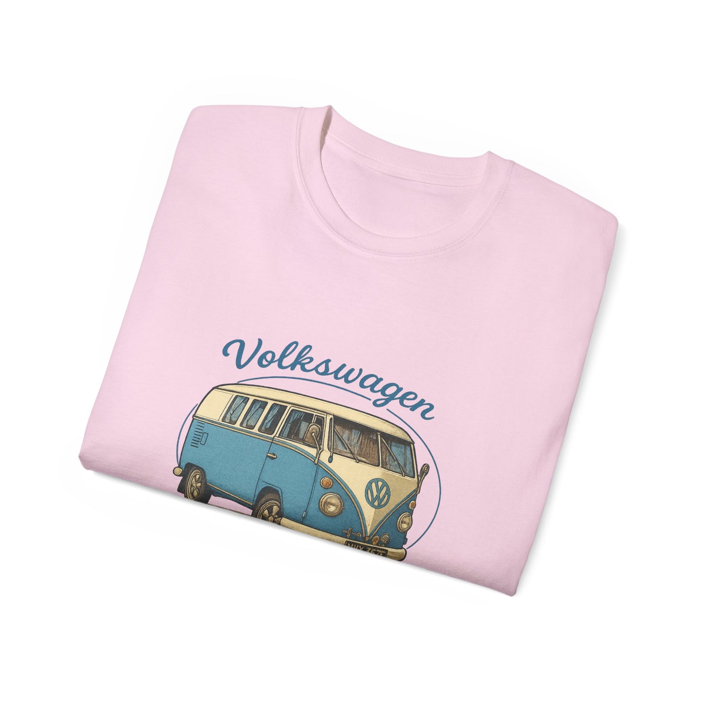 Vintage Volkswagen Camper Van Blue 3/4 T-Shirt