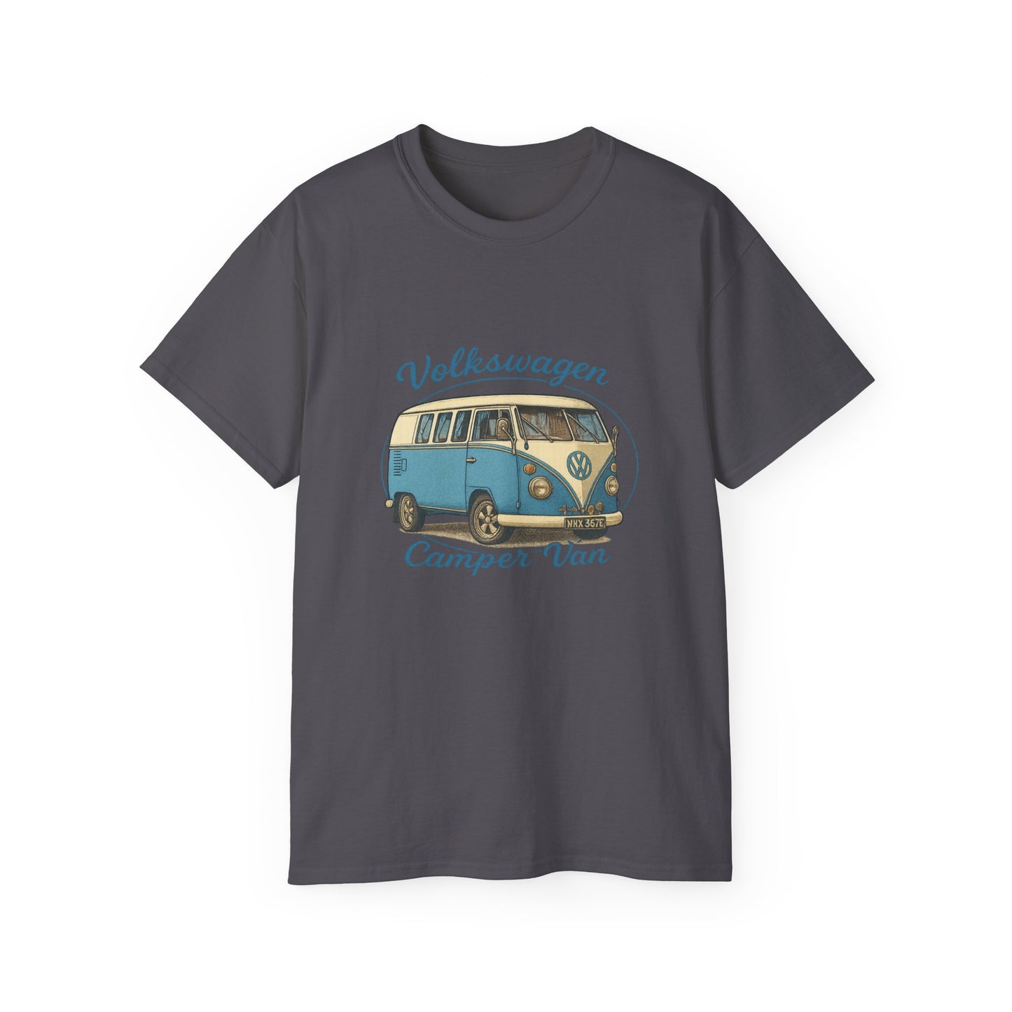 Vintage Volkswagen Camper Van Blue 3/4 T-Shirt