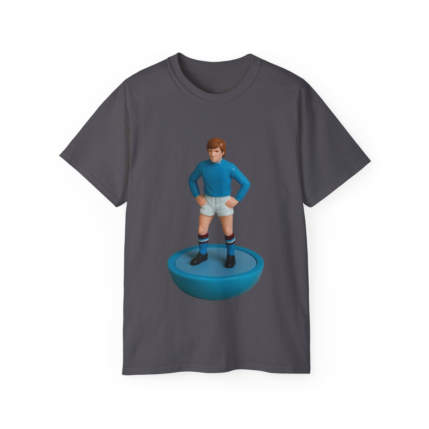 Colin Bell Cartoon Subbuteo T-Shirt - Manchester City