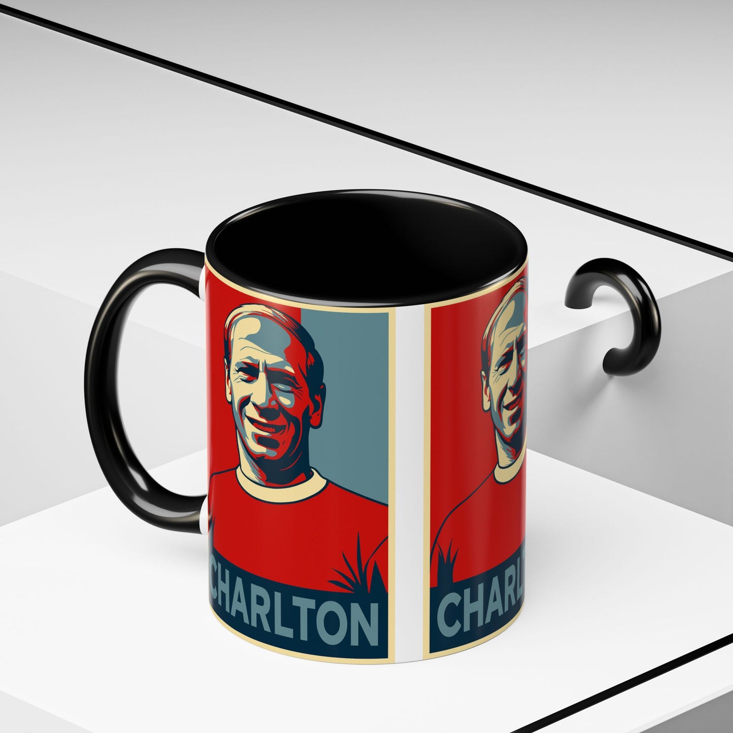 Bobby Charlton Hope Poster Mug - Manchester United England