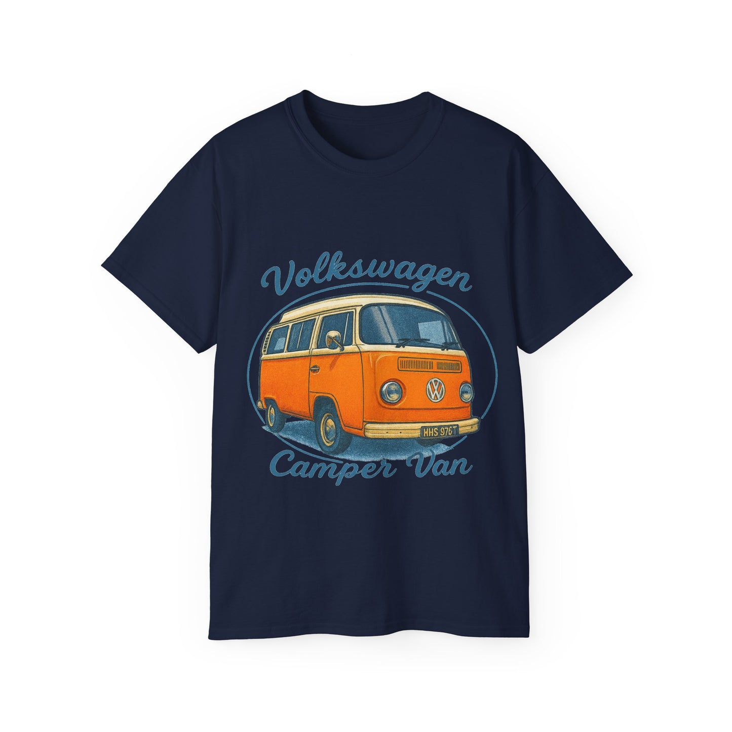 Vintage Volkswagen Camper Van Light Orange T-Shirt