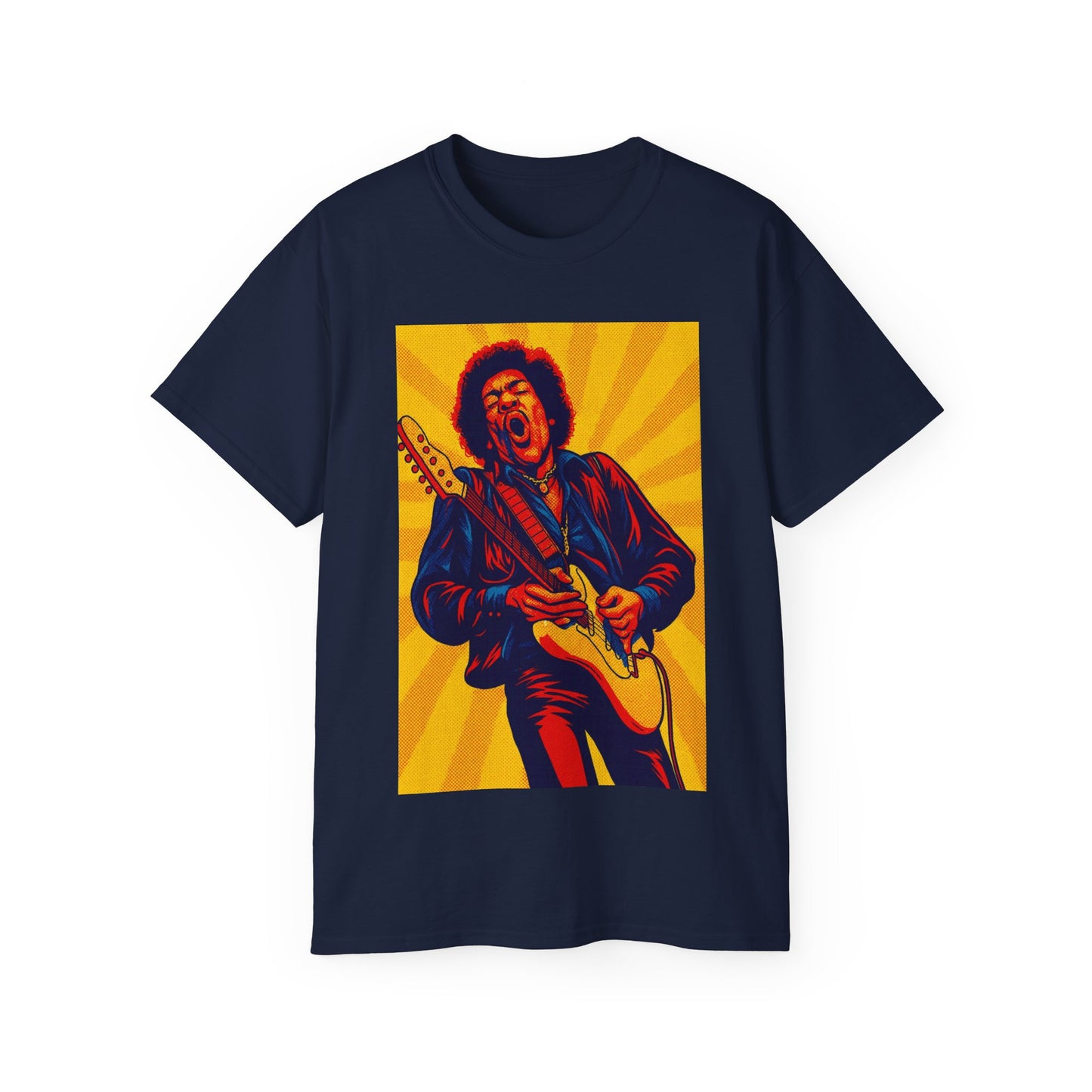 Jimi Hendrix Pop Art Guitar T-Shirt