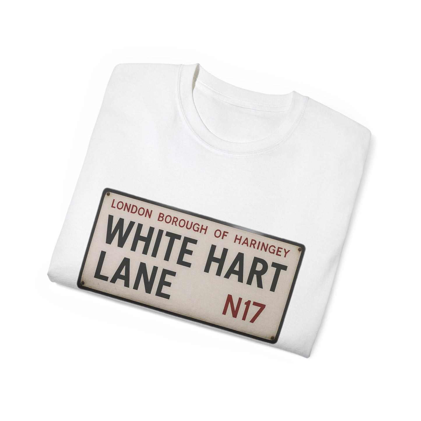 White Hart Lane Tottenham Hotspur Road Sign T-Shirt