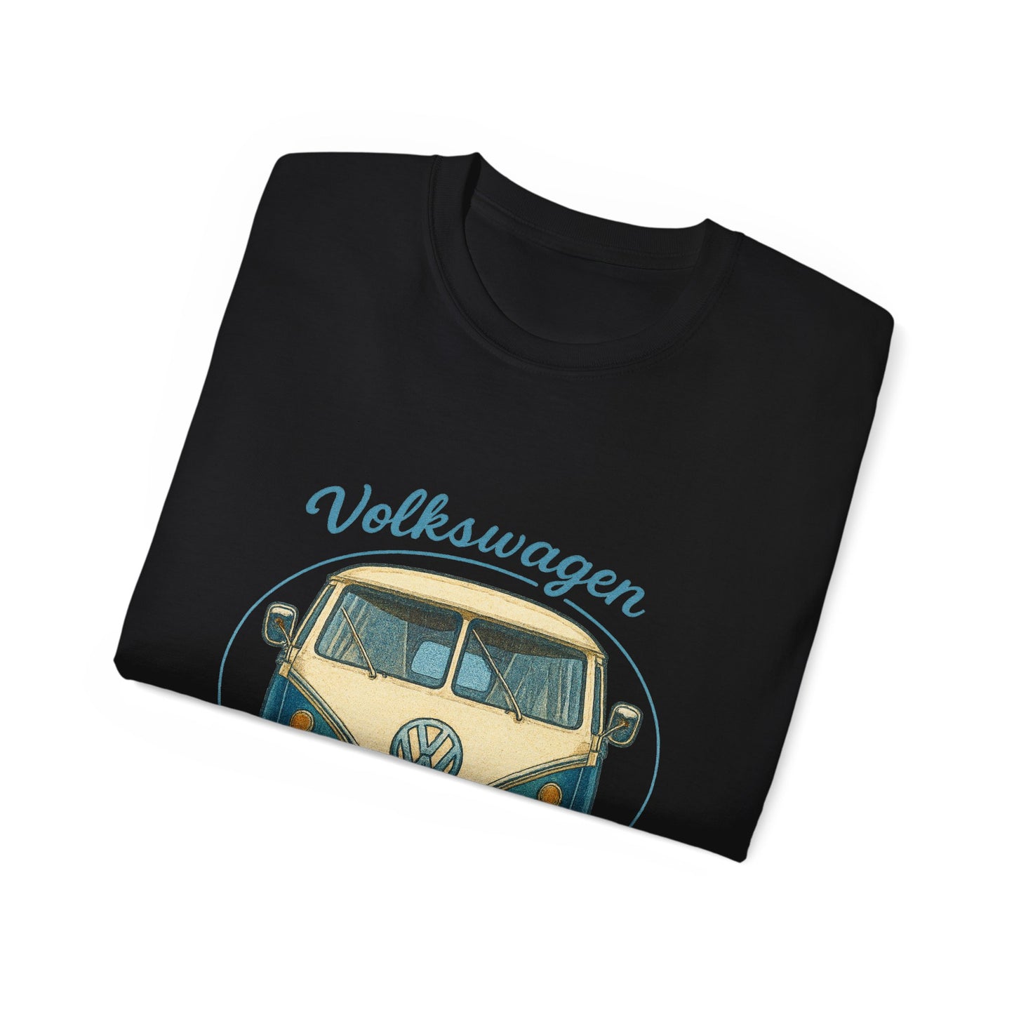 Vintage Volkswagen Camper Van Front Blue