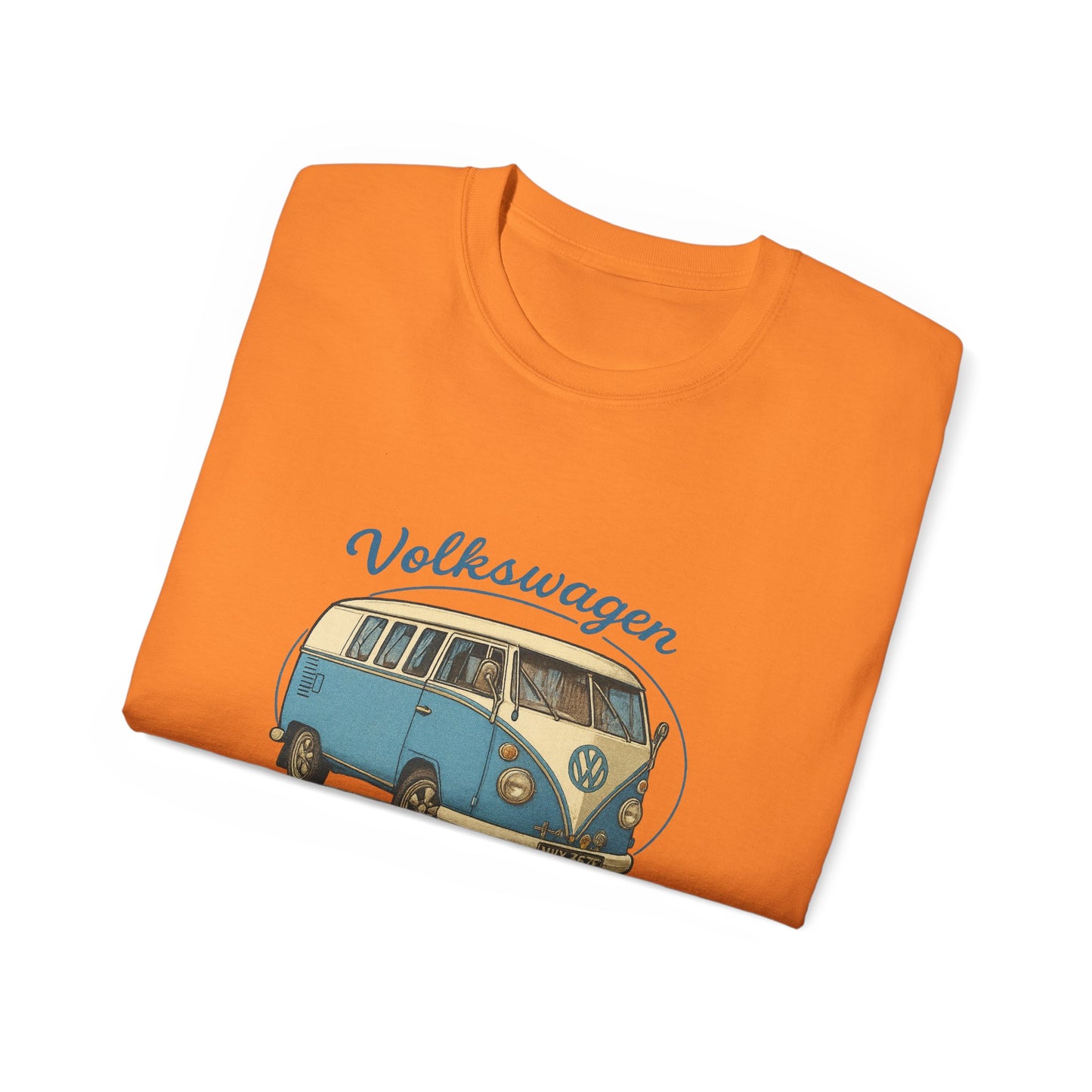 Vintage Volkswagen Camper Van Blue 3/4 T-Shirt