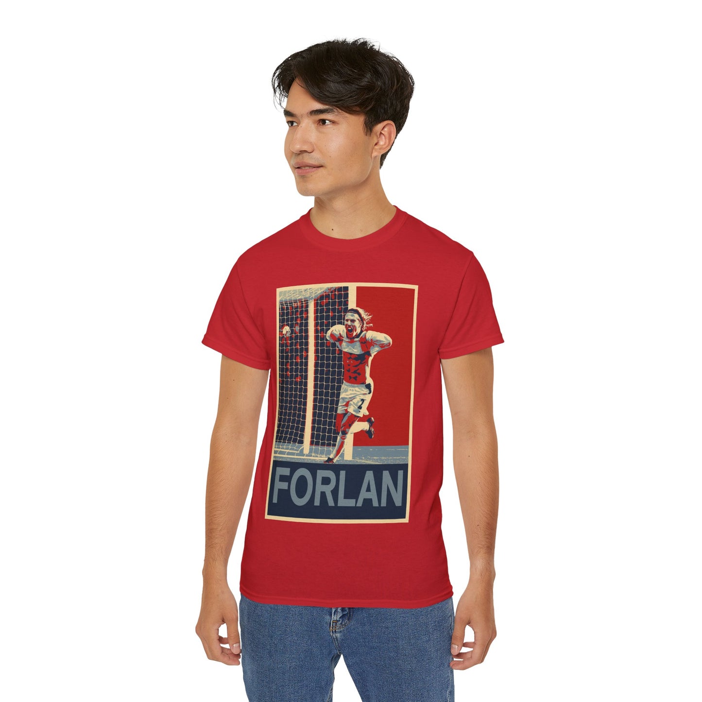 Diego Forlan Liverpool Goal Celebration T-Shirt - Manchester United