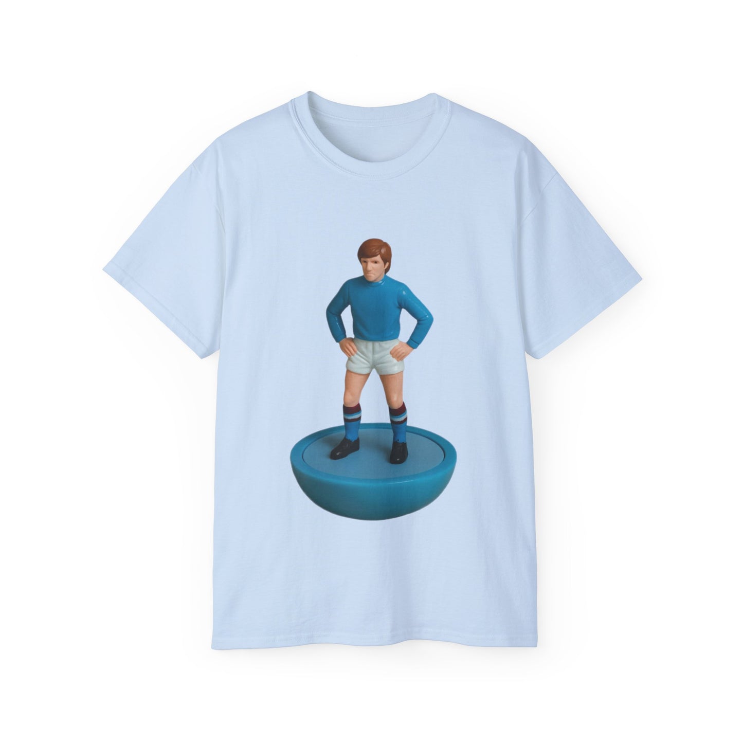 Colin Bell Cartoon Subbuteo T-Shirt - Manchester City
