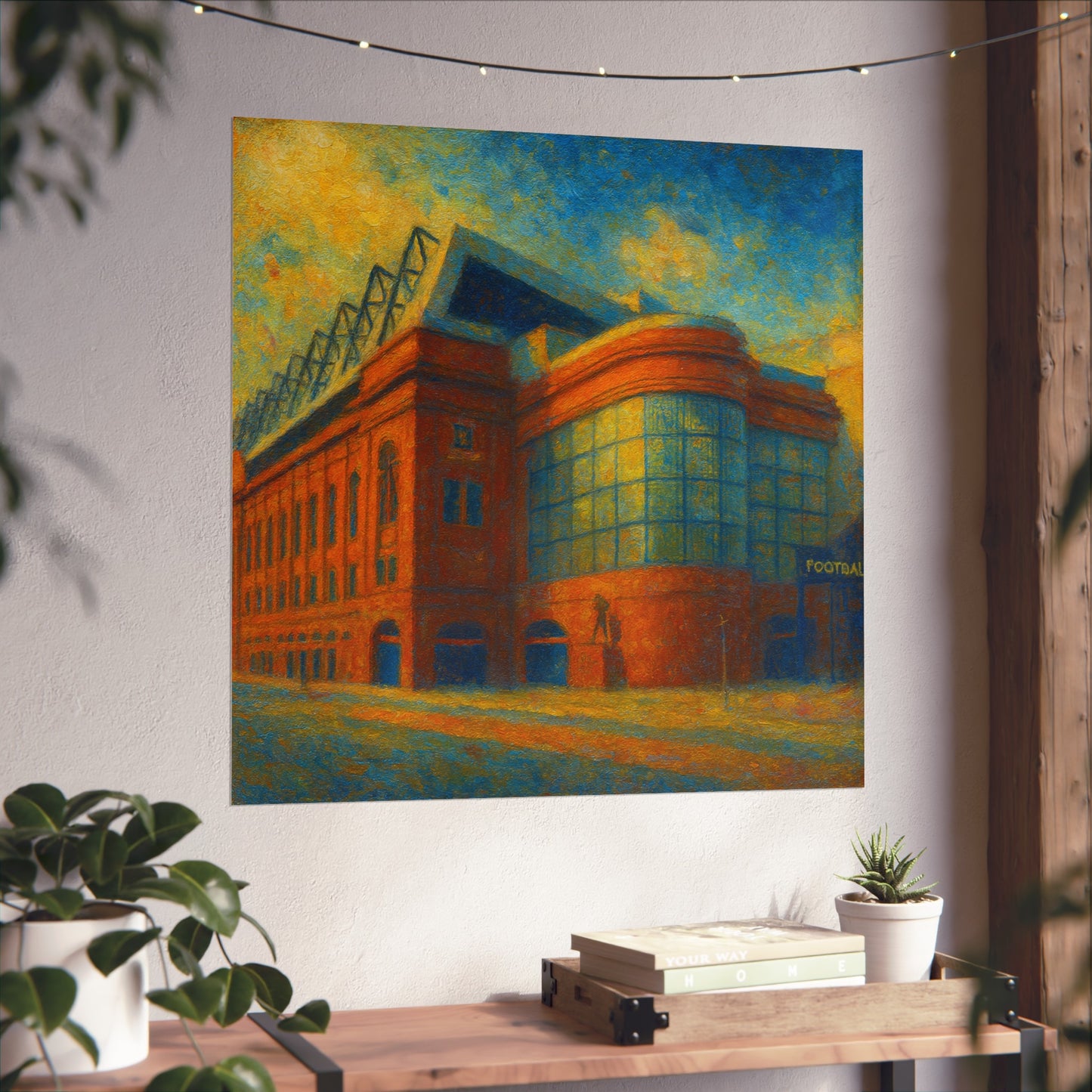 Ibrox Stadium Rangers FC Painting Print Poster