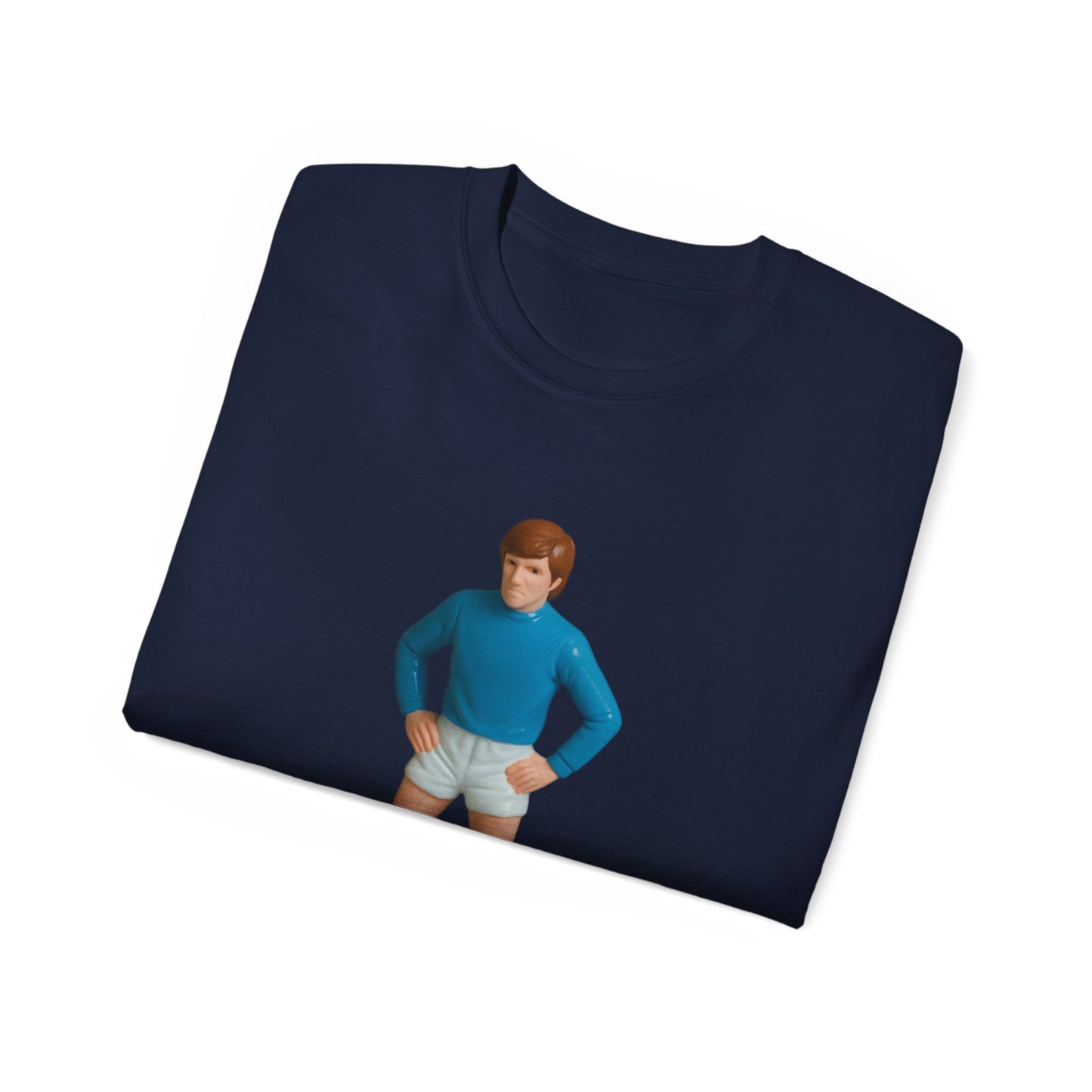Colin Bell Cartoon Subbuteo T-Shirt - Manchester City