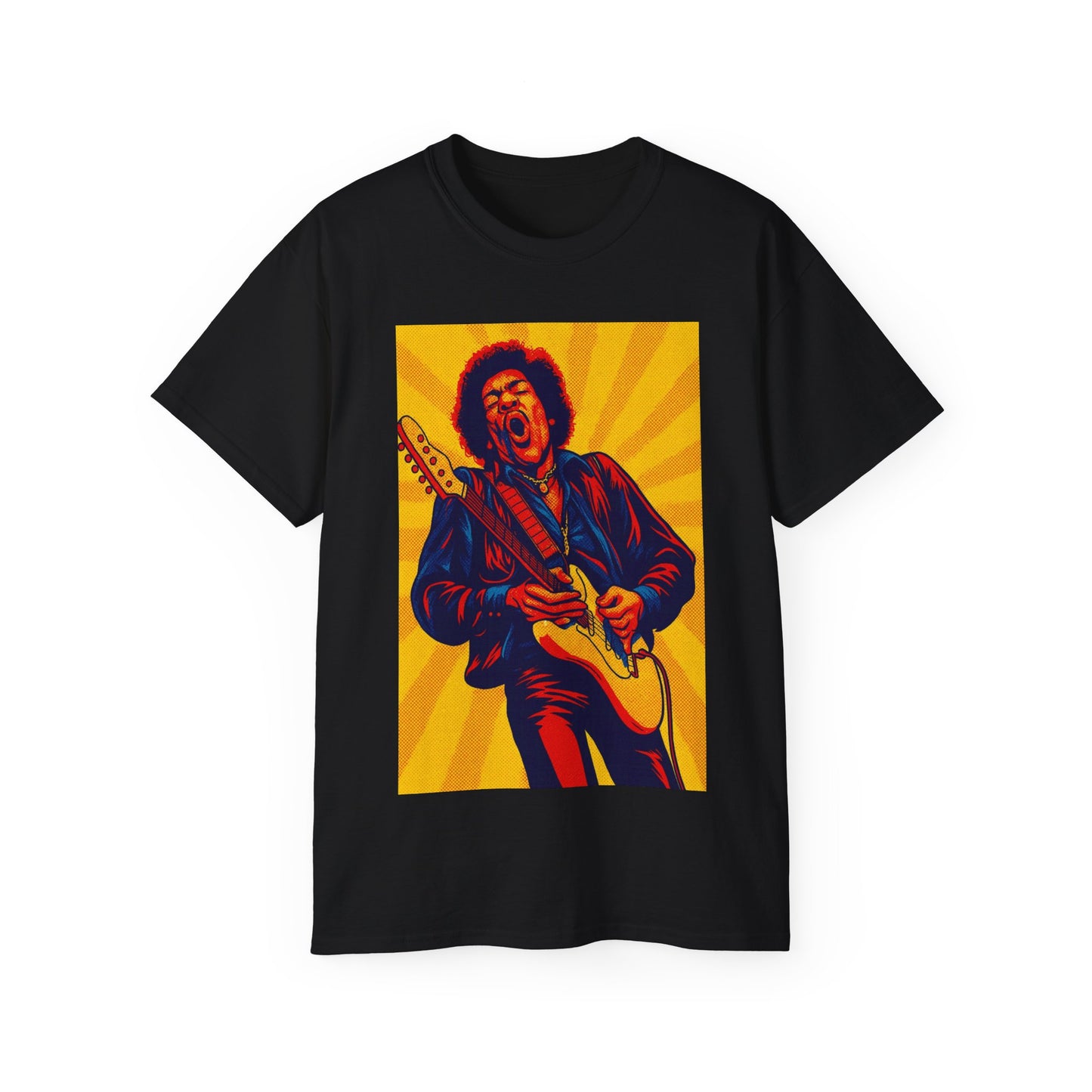 Jimi Hendrix Pop Art Guitar T-Shirt