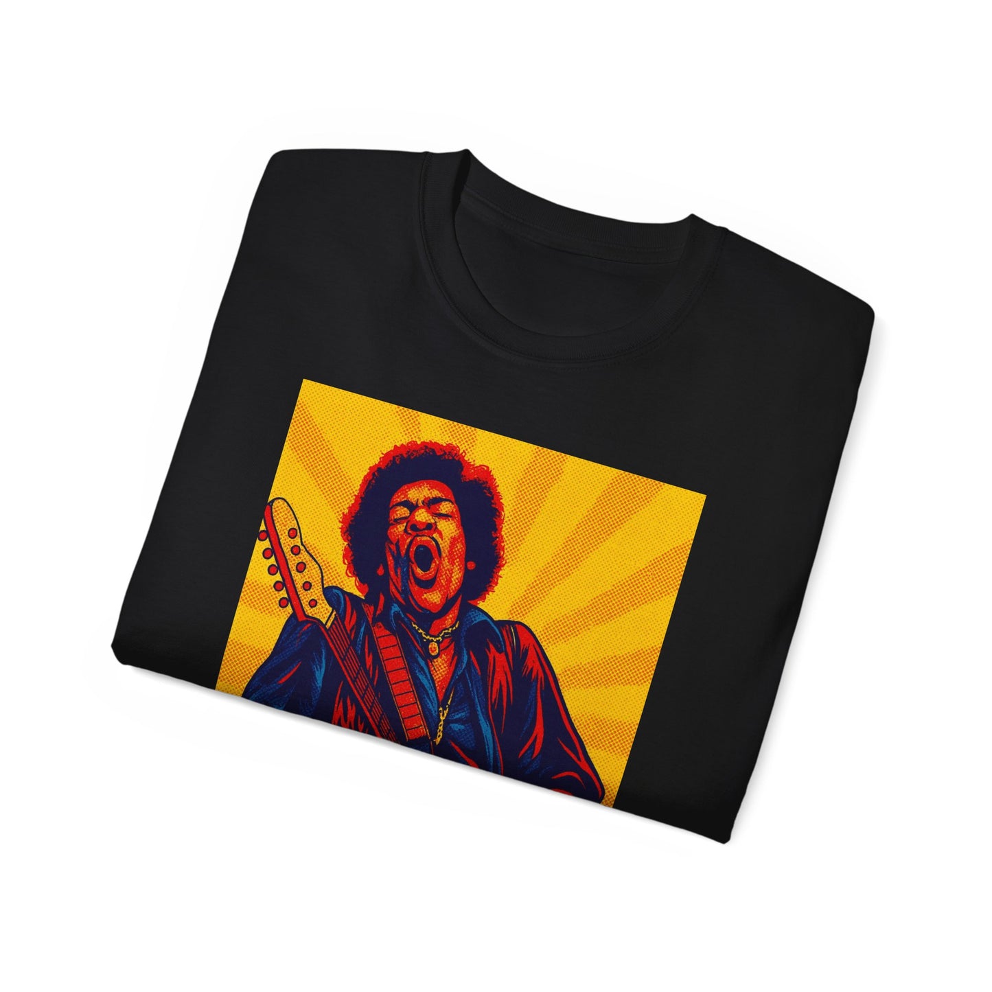 Jimi Hendrix Pop Art Guitar T-Shirt