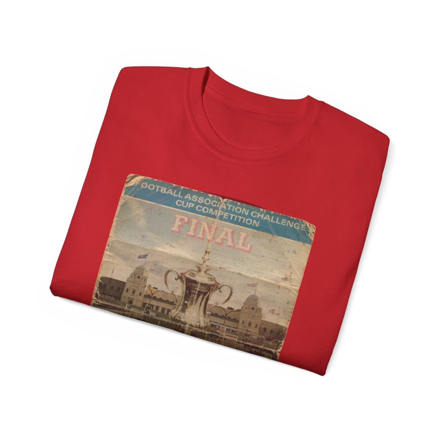1975 FA Cup Final Programme Poster West Ham Fulham Unisex Ultra Cotton Tee