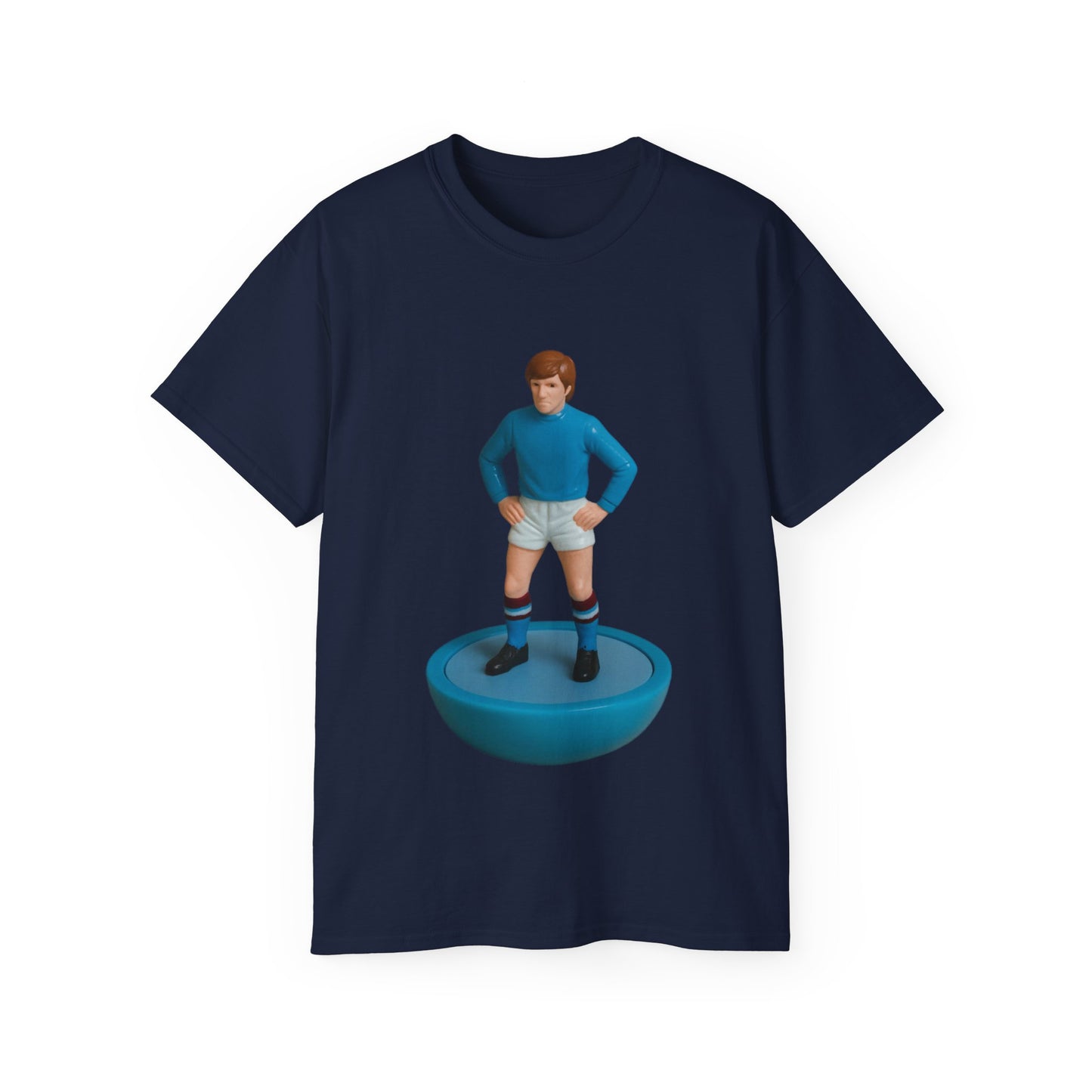 Colin Bell Cartoon Subbuteo T-Shirt - Manchester City